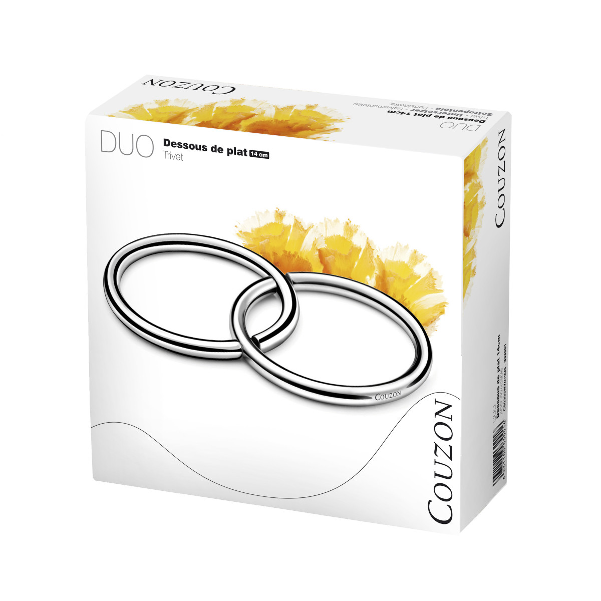 Duo - dessous de plat anneaux COUZON Argent