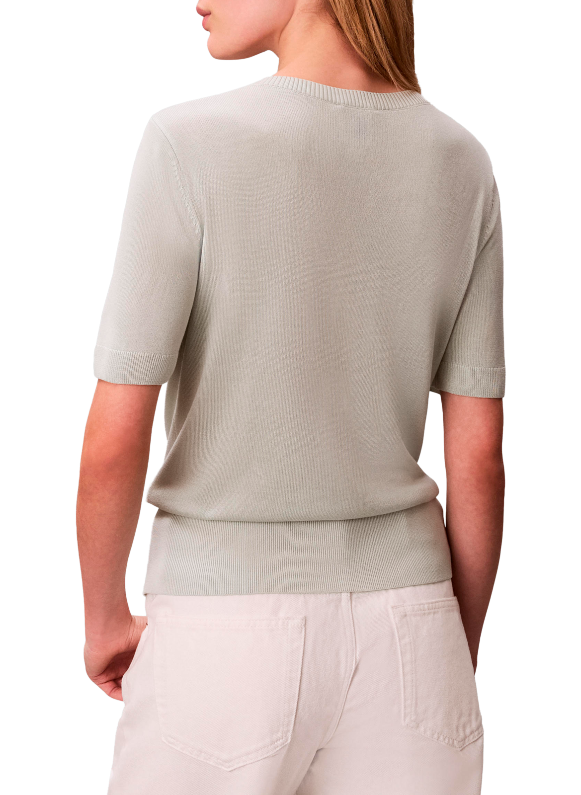 Short-sleeve regular fit sweater CALVIN KLEIN Green