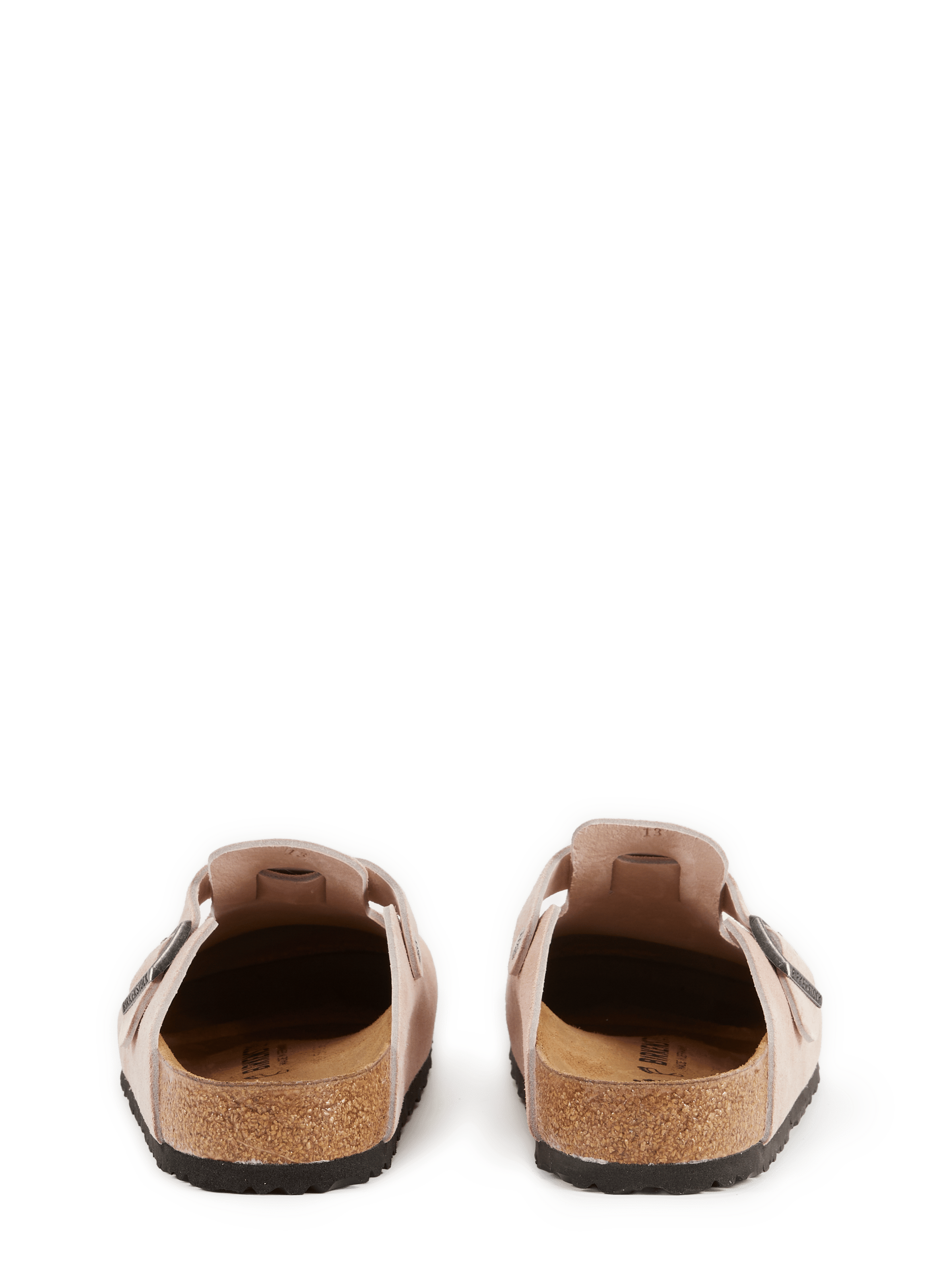 Mules Boston en cuir suédé BIRKENSTOCK Rose