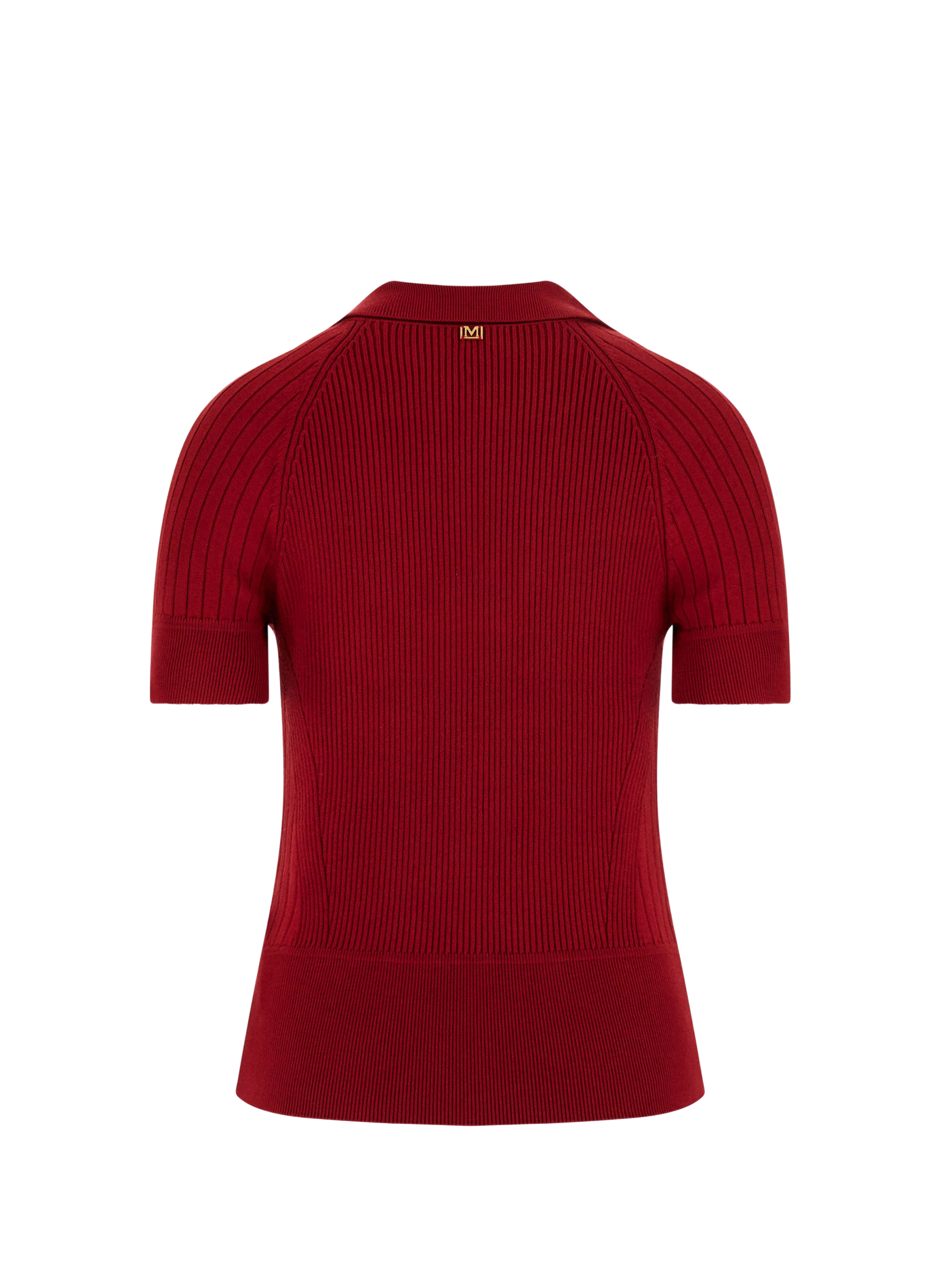 Ribbed knit V-neck polo GUESS Black