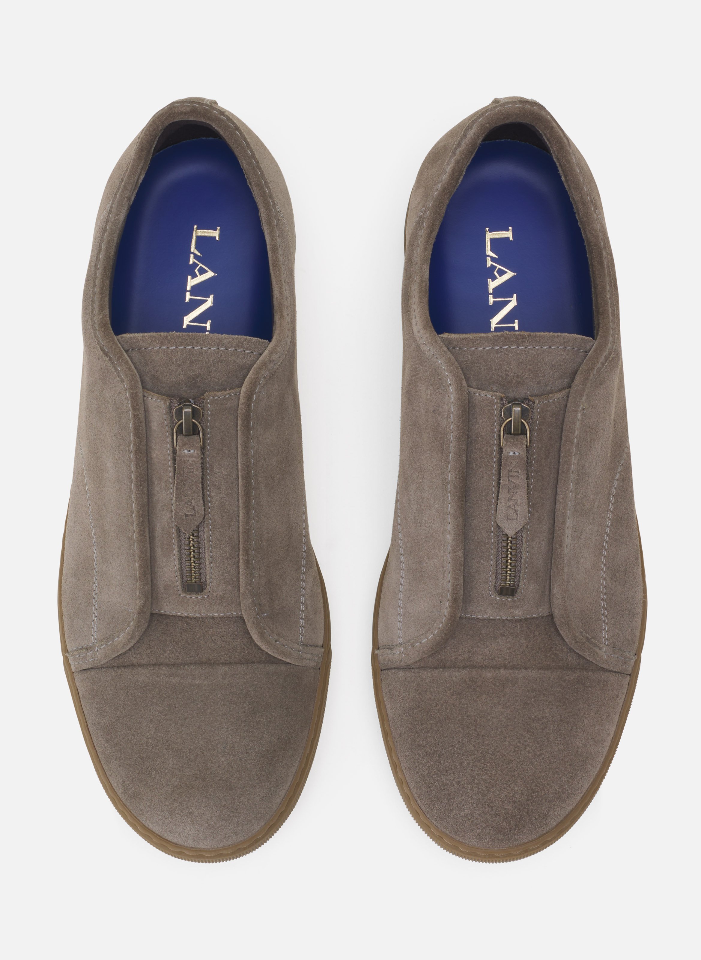 Sneakers dbb1 zip en suede LANVIN Vert