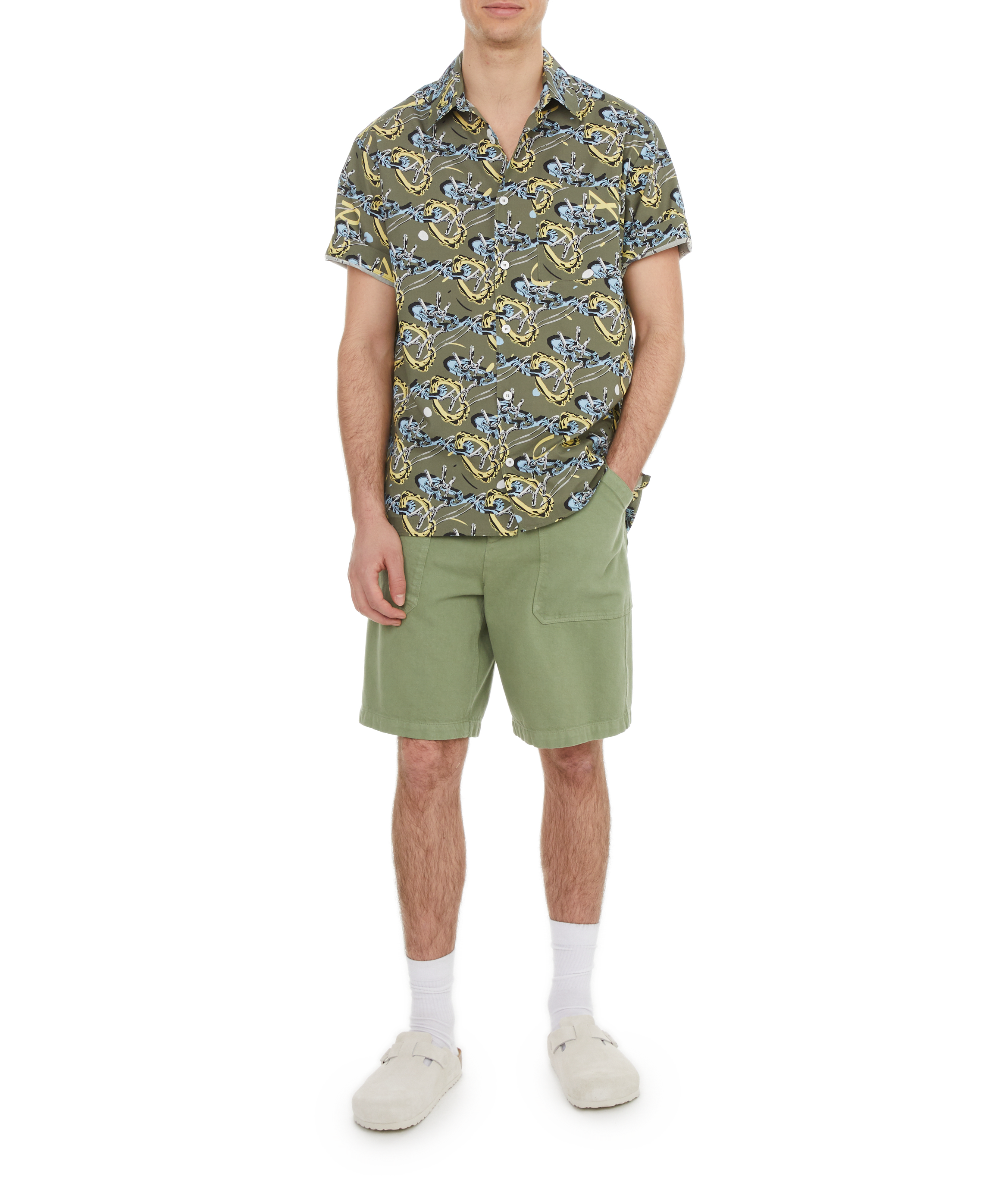 Parker cotton shorts A.P.C. Green