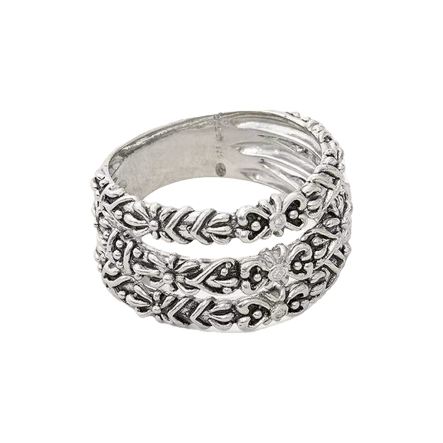 Ring with prince zirconium band BA&SH Silver