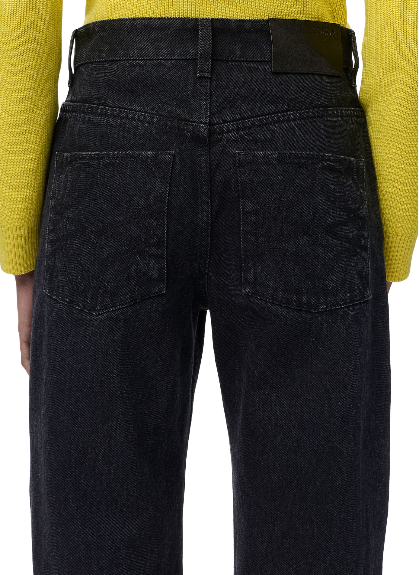 Spijkerbroek met katoenen denim LOEWE Zwart