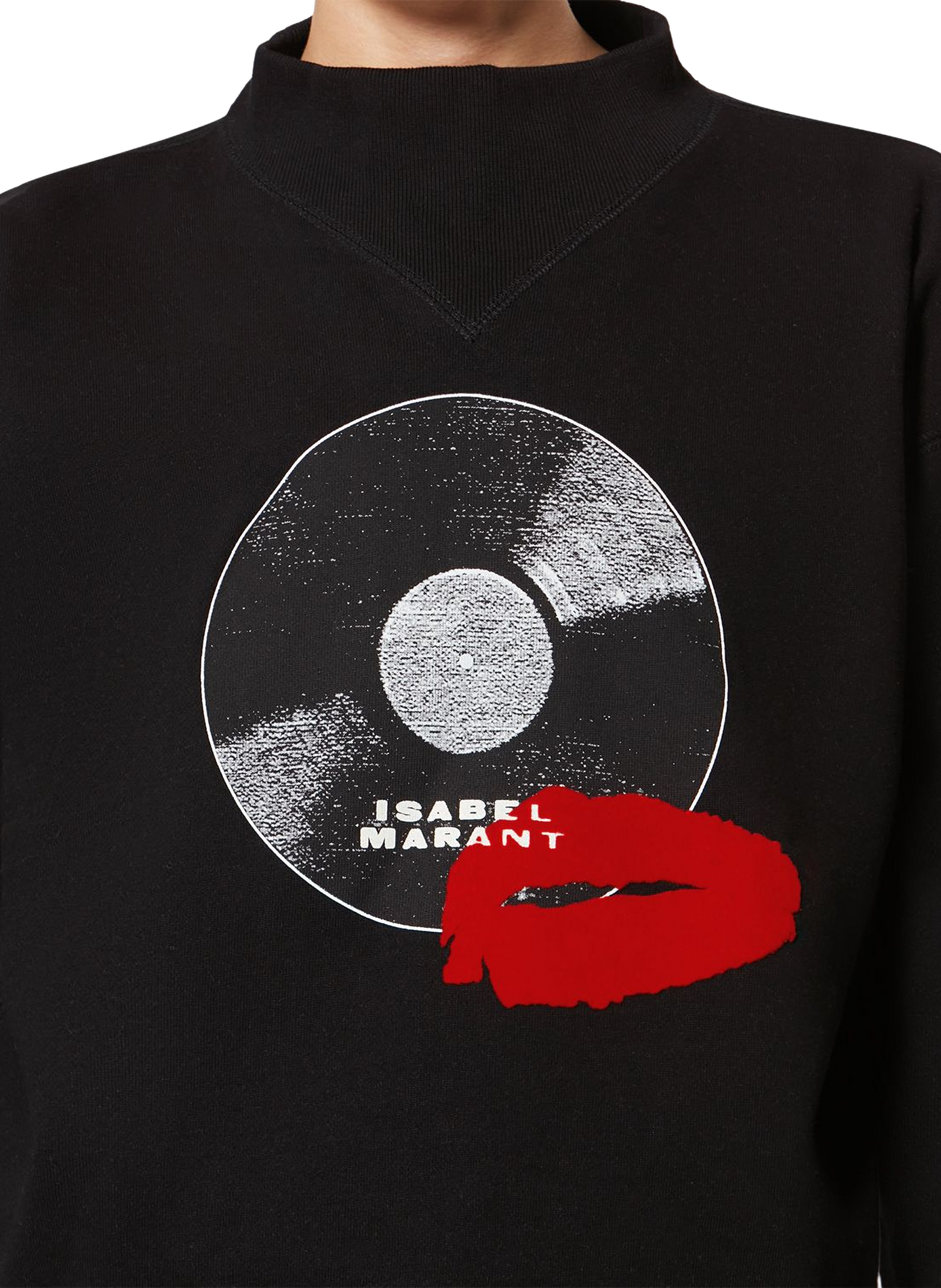 Sweat Mylan imprimé en coton ISABEL MARANT Schwarz