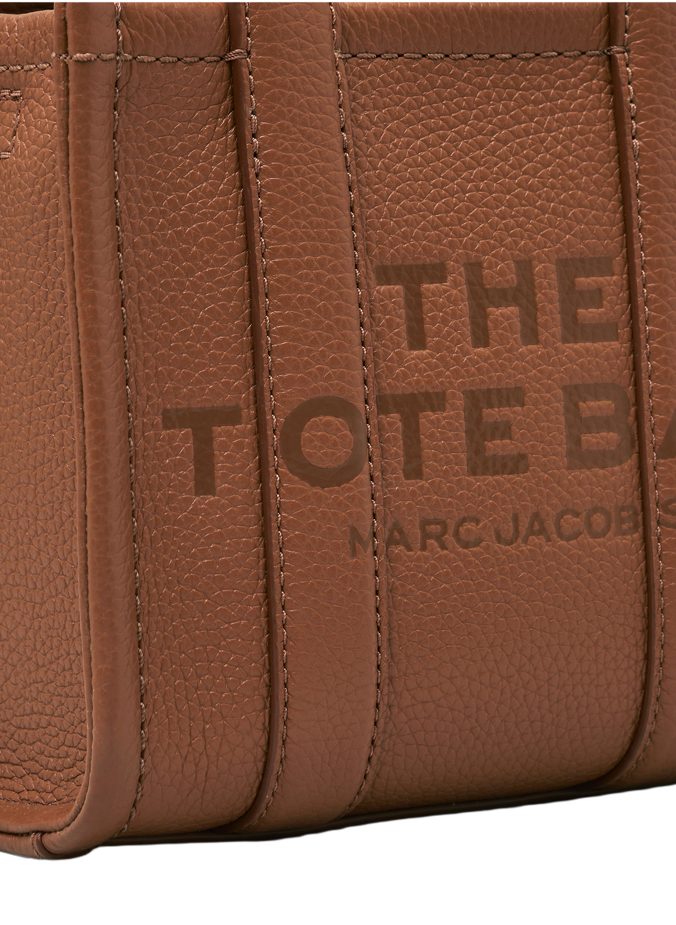 Borsa a tracolla in pelle Micro Tote Bag MARC JACOBS Marrone