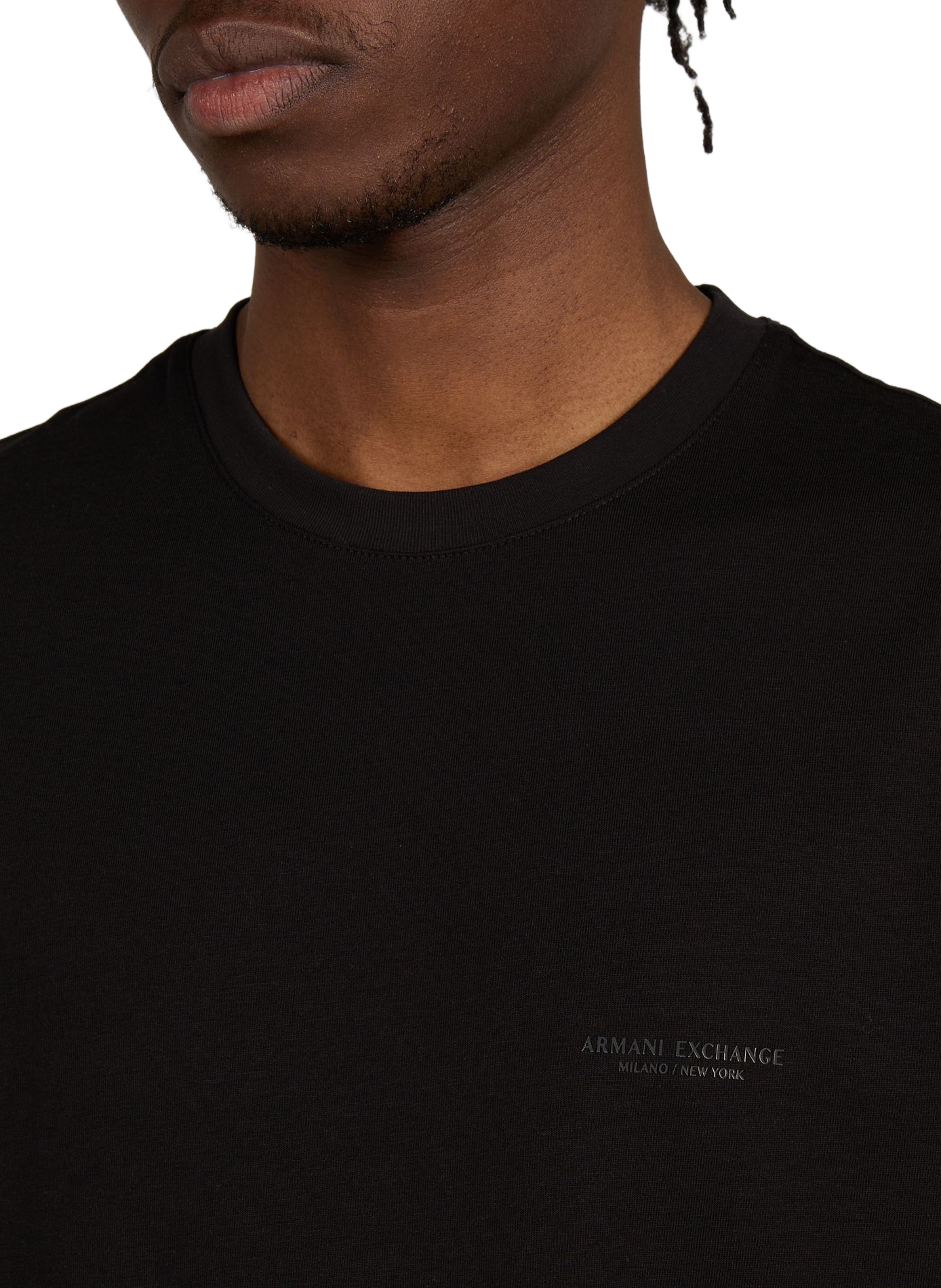 Katoenen T-shirt ARMANI EXCHANGE Zwart