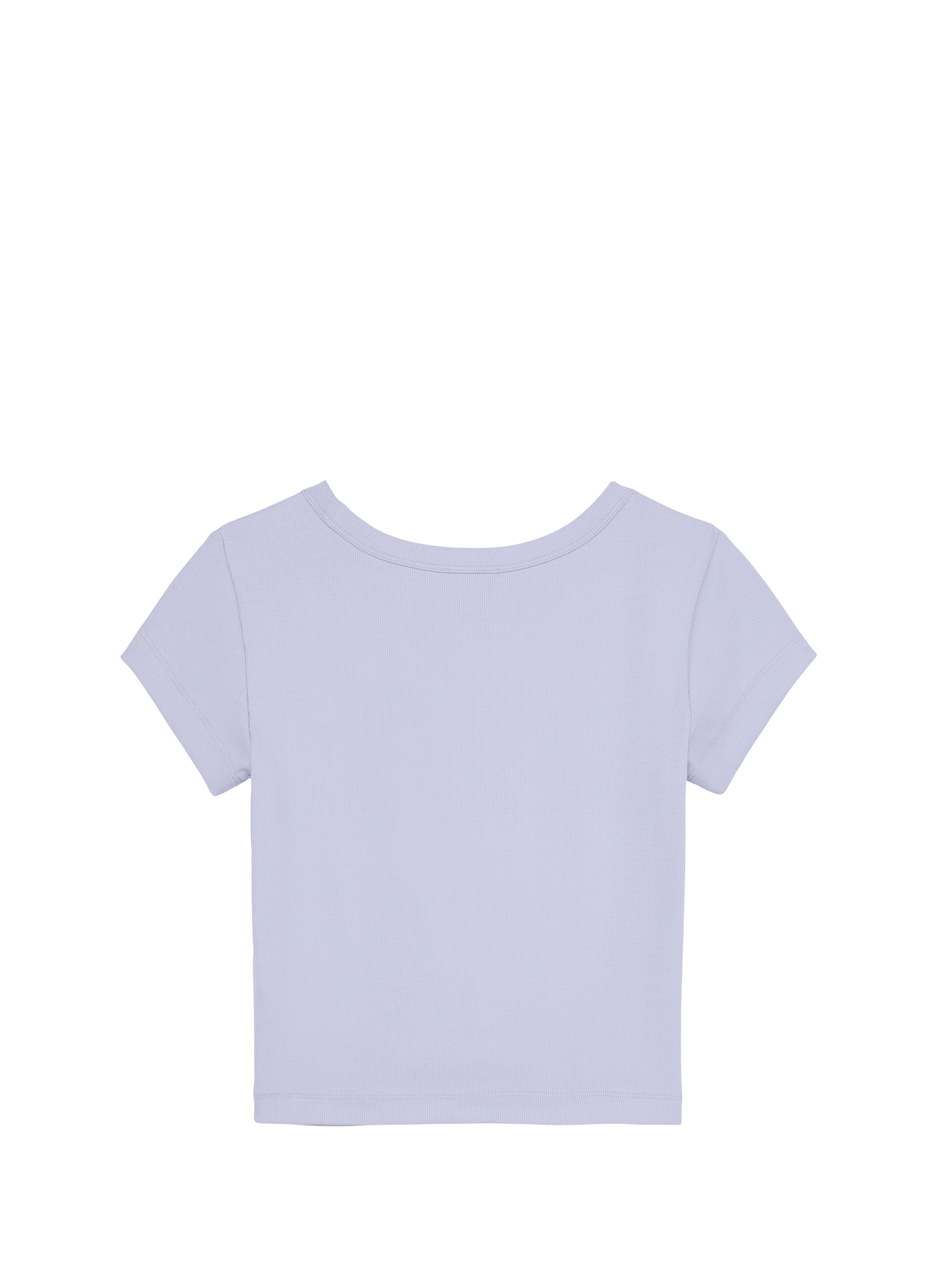 Cropped cotton-blend T-shirt | Blue CALVIN KLEIN Women
