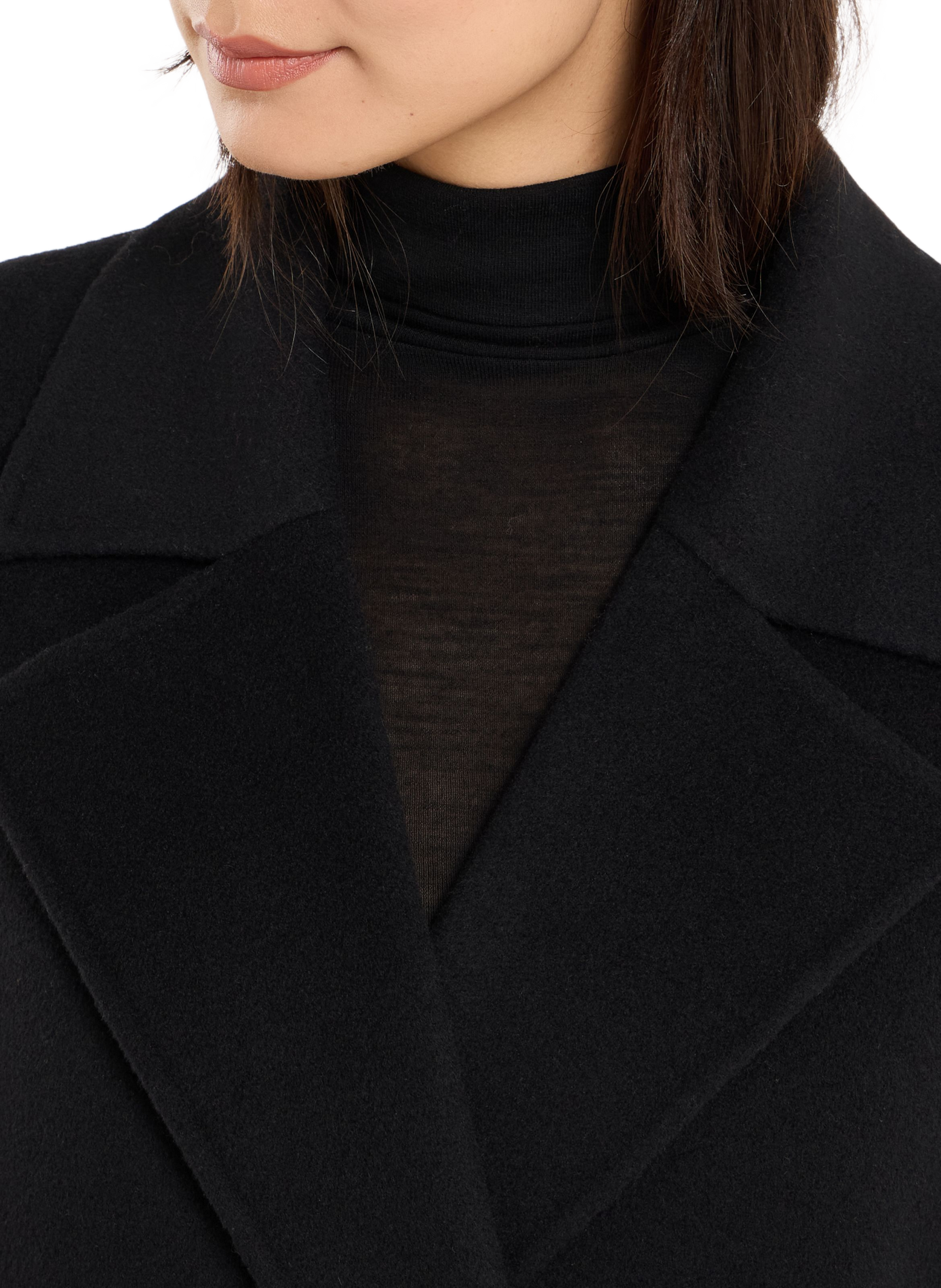 Manteau Warmor en laine mélangée SAISON 1865 Noir