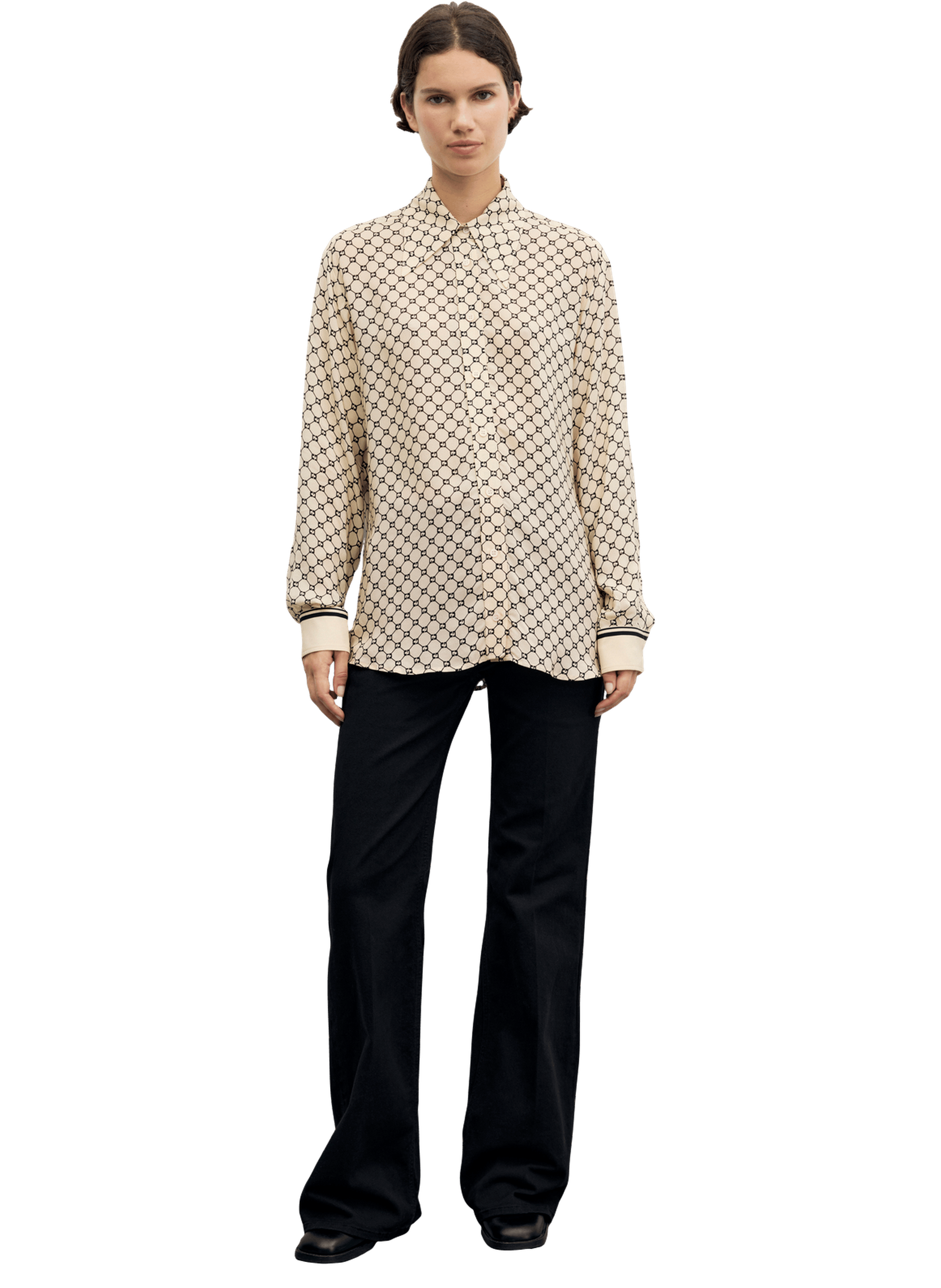 Chemise fluide à monogramme - jimi GERARD DAREL Beige