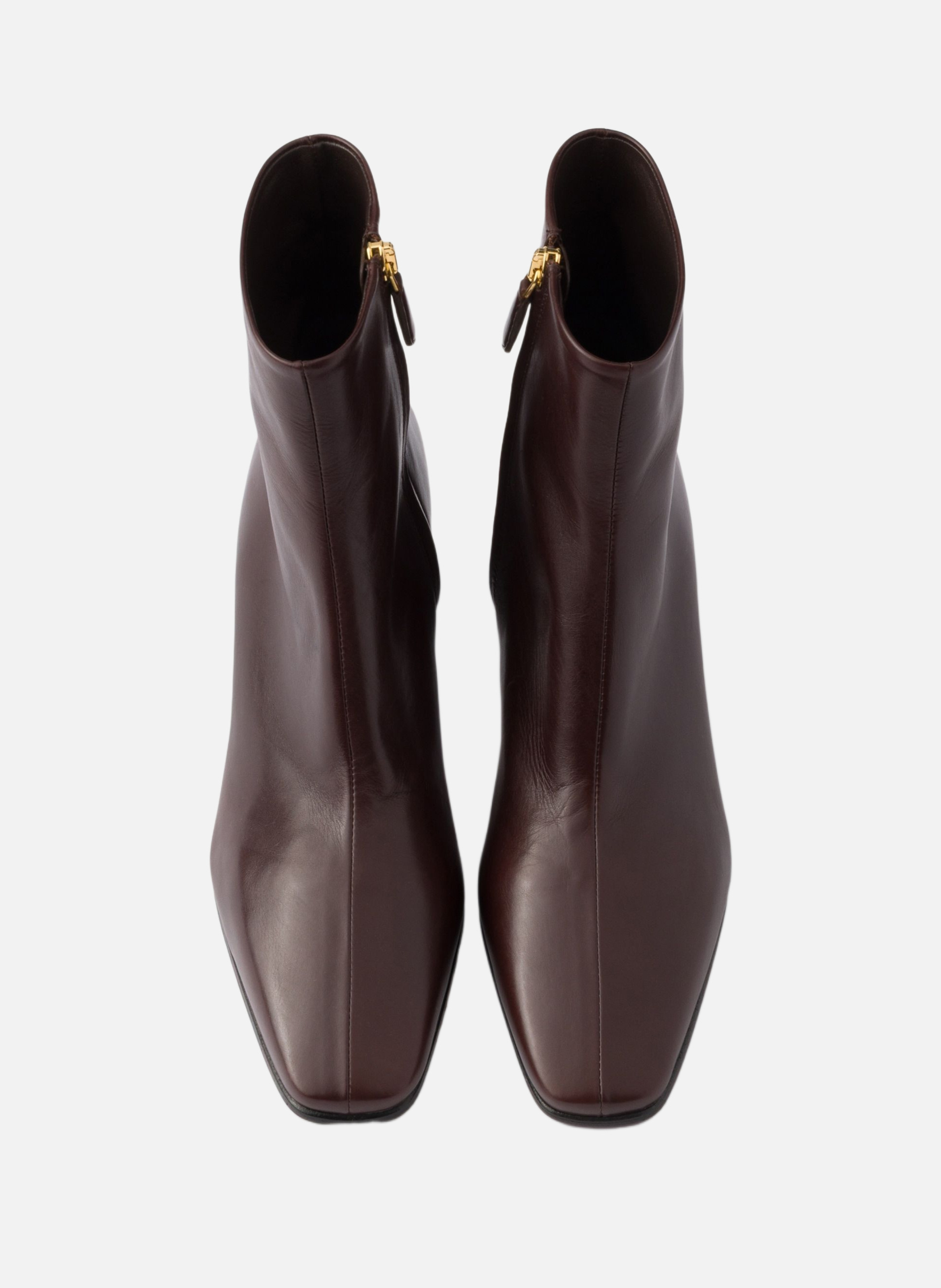 Bottines en cuir PRADA Marron