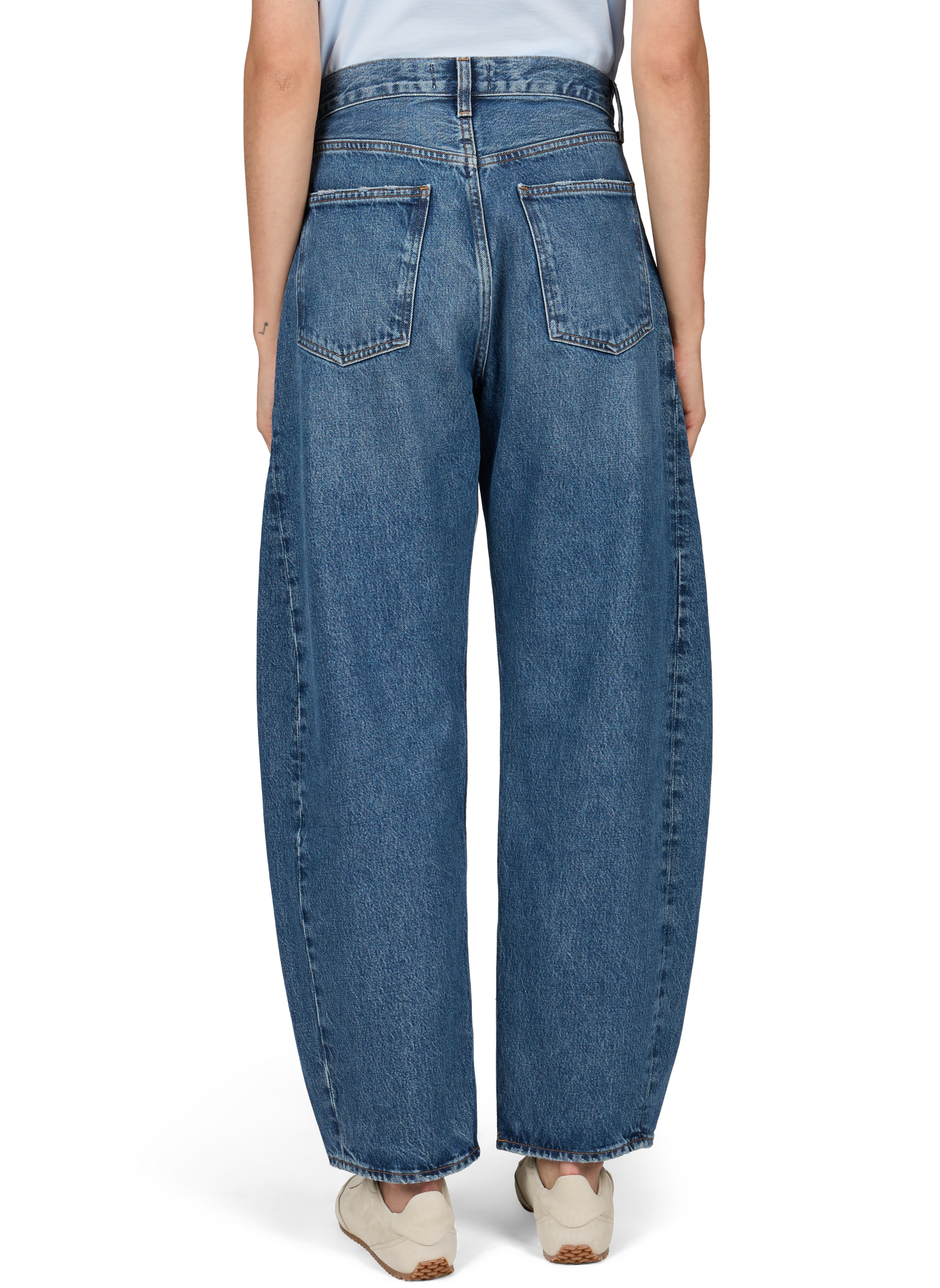 Jeans Luna fuselati in misto cotone con inserti. AGOLDE Blu