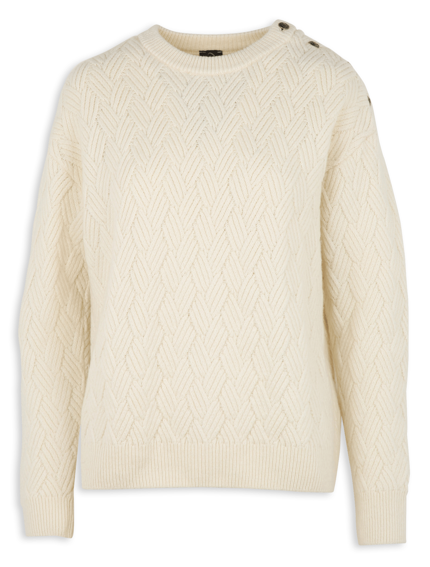 Pull oversize col rond en laine mélangée deauville ARMOR-LUX Beige