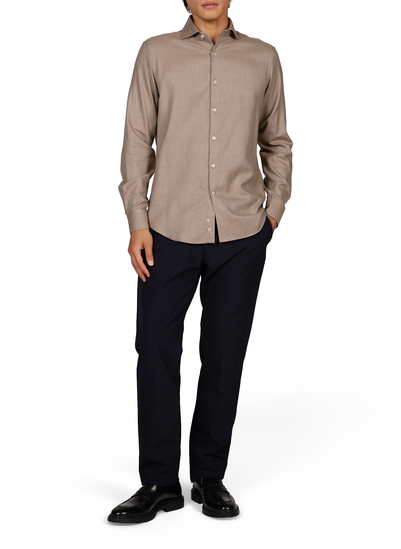 Cotton-blend shirt PAUL & SHARK Beige