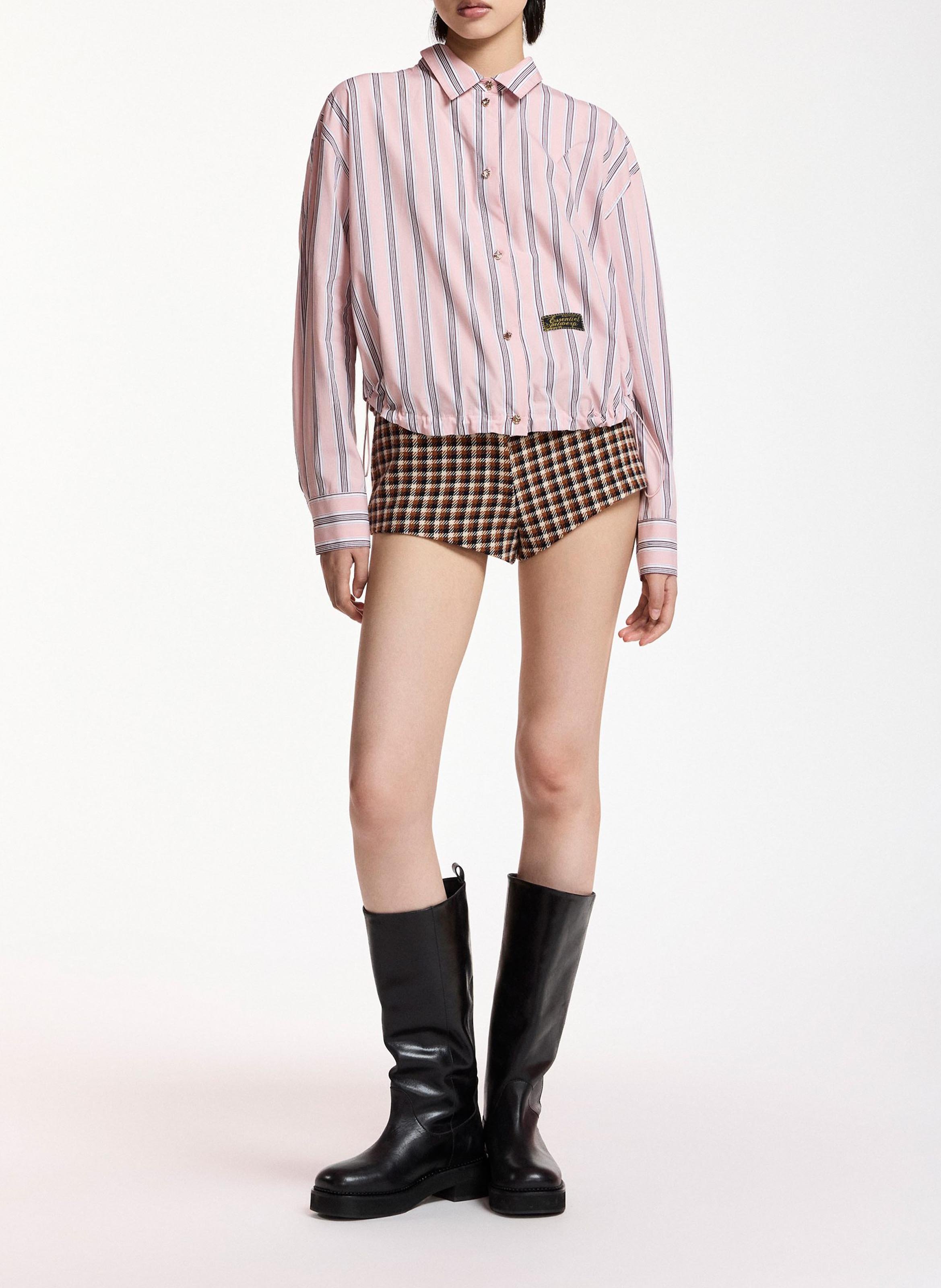 Chemise col classique en coton bio kabu ESSENTIEL ANTWERP Rose