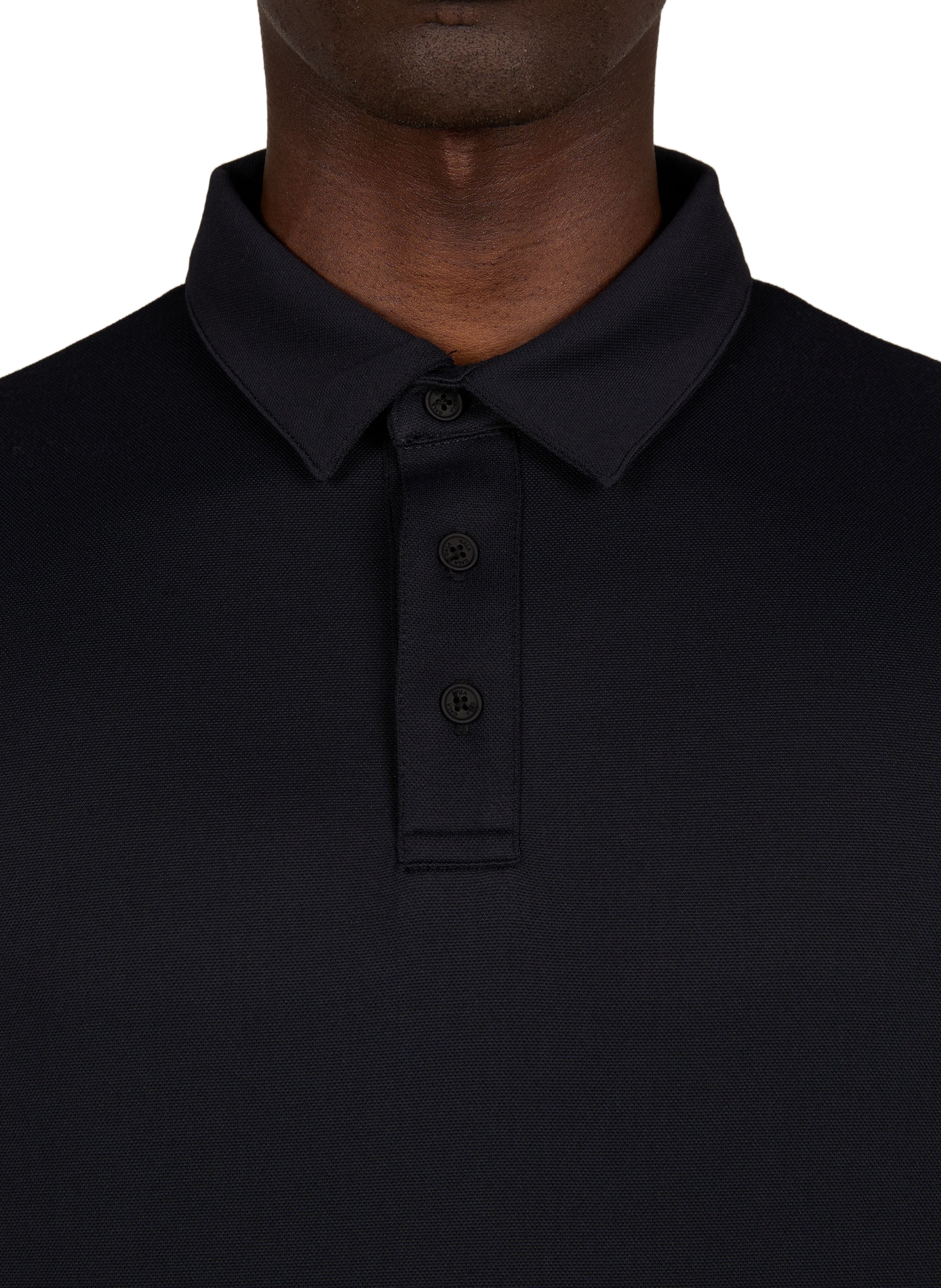 Long-sleeved polo shirt 1789 CALA Black