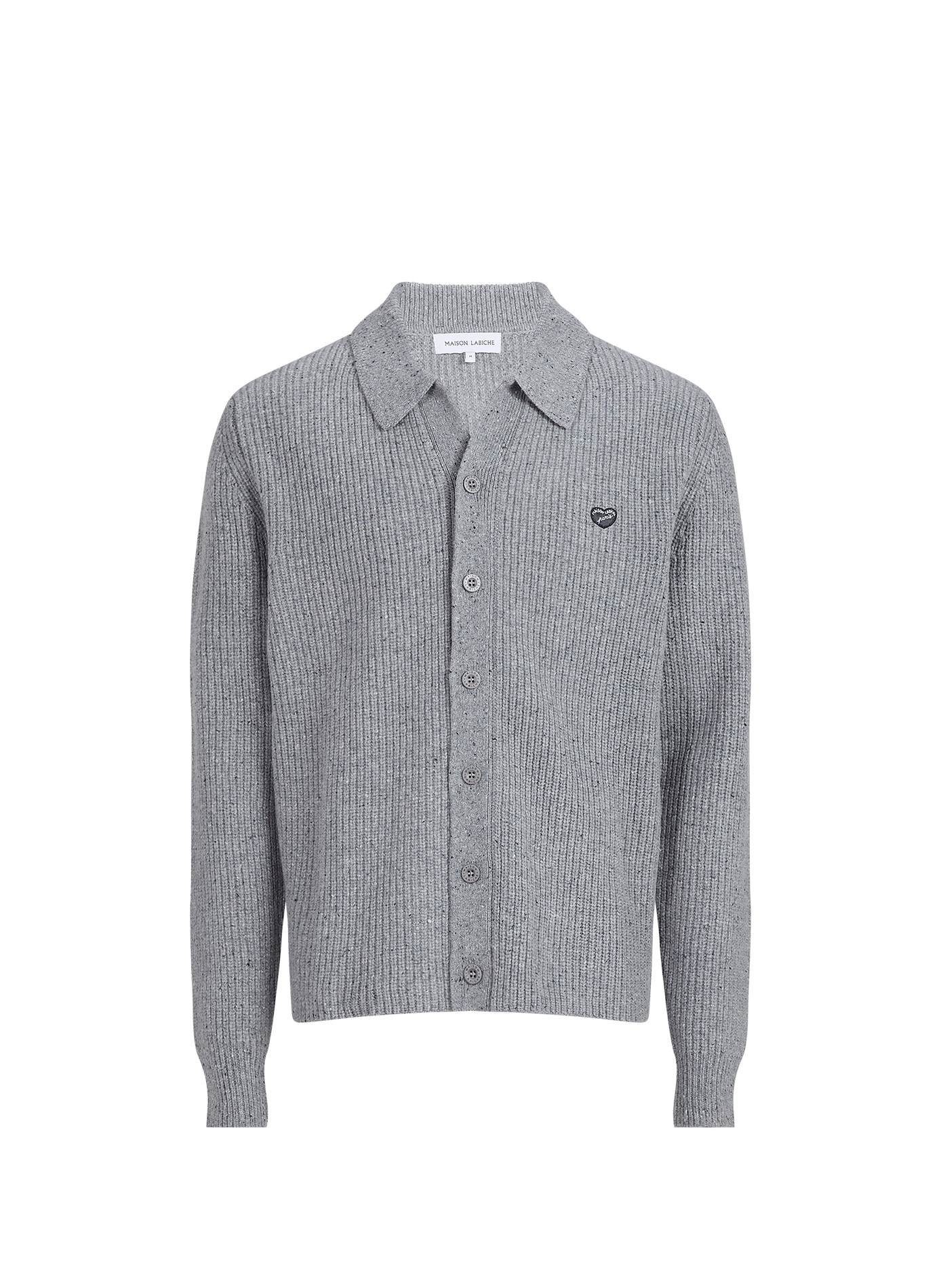 Oversized marled wool cardigan MAISON LABICHE Grey