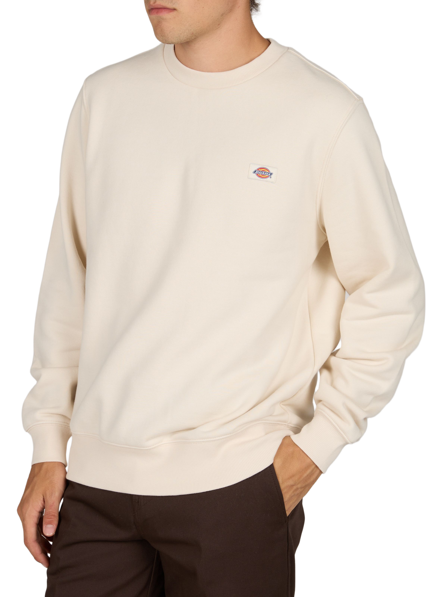 Sweat Oakport S in gerader Passform aus Baumwollmischung DICKIES Beige