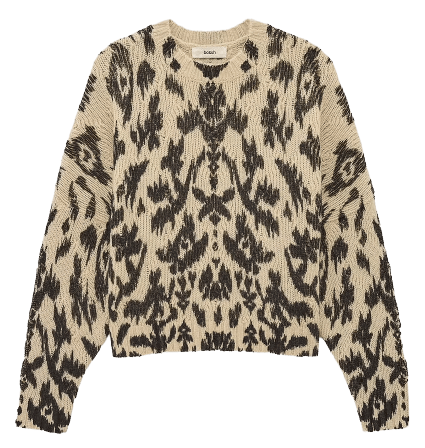 Pull ample en maille de coton mélangé pauze BA&SH Beige