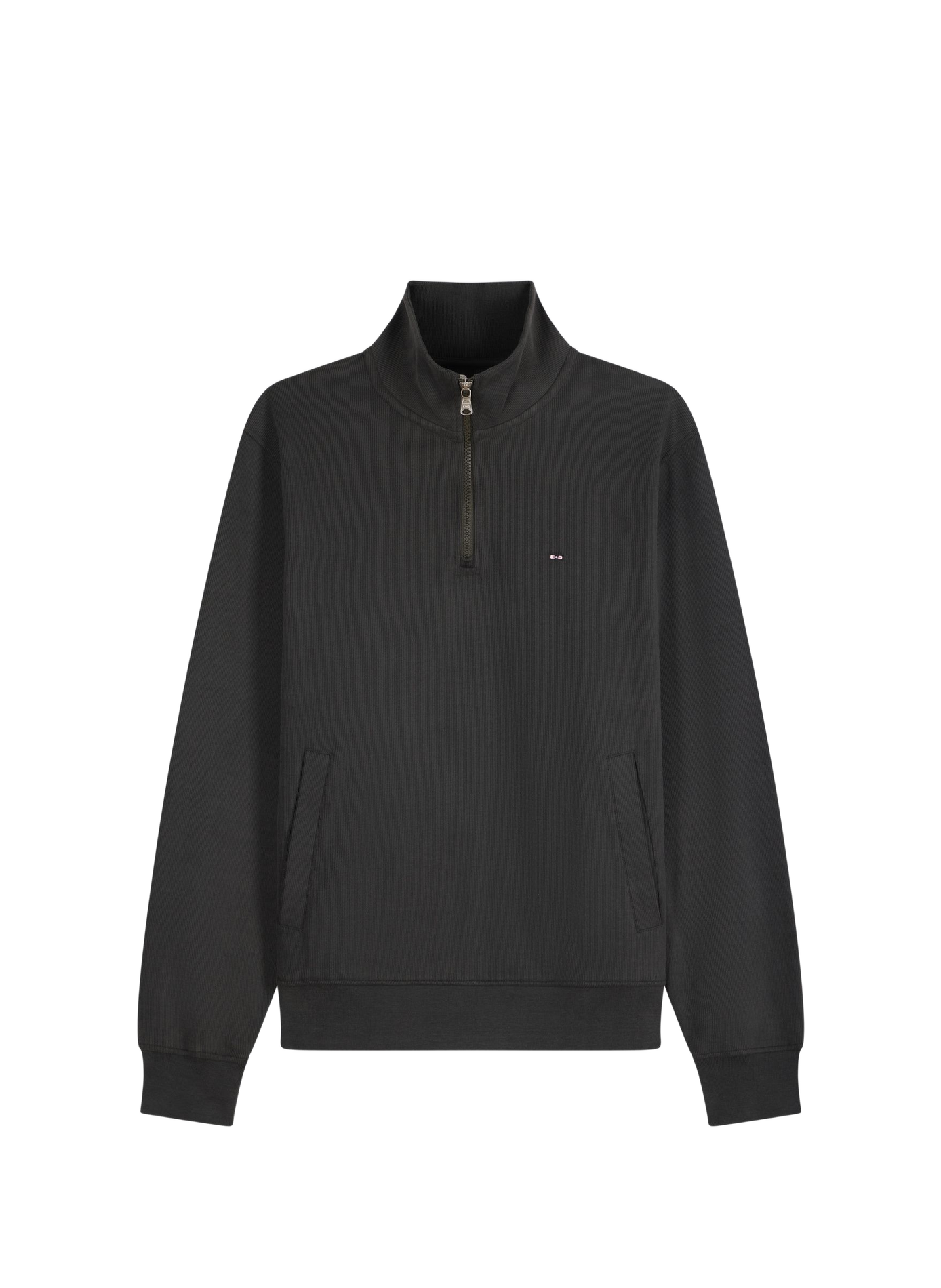 Pull col camionneur en coton EDEN PARK Kaki