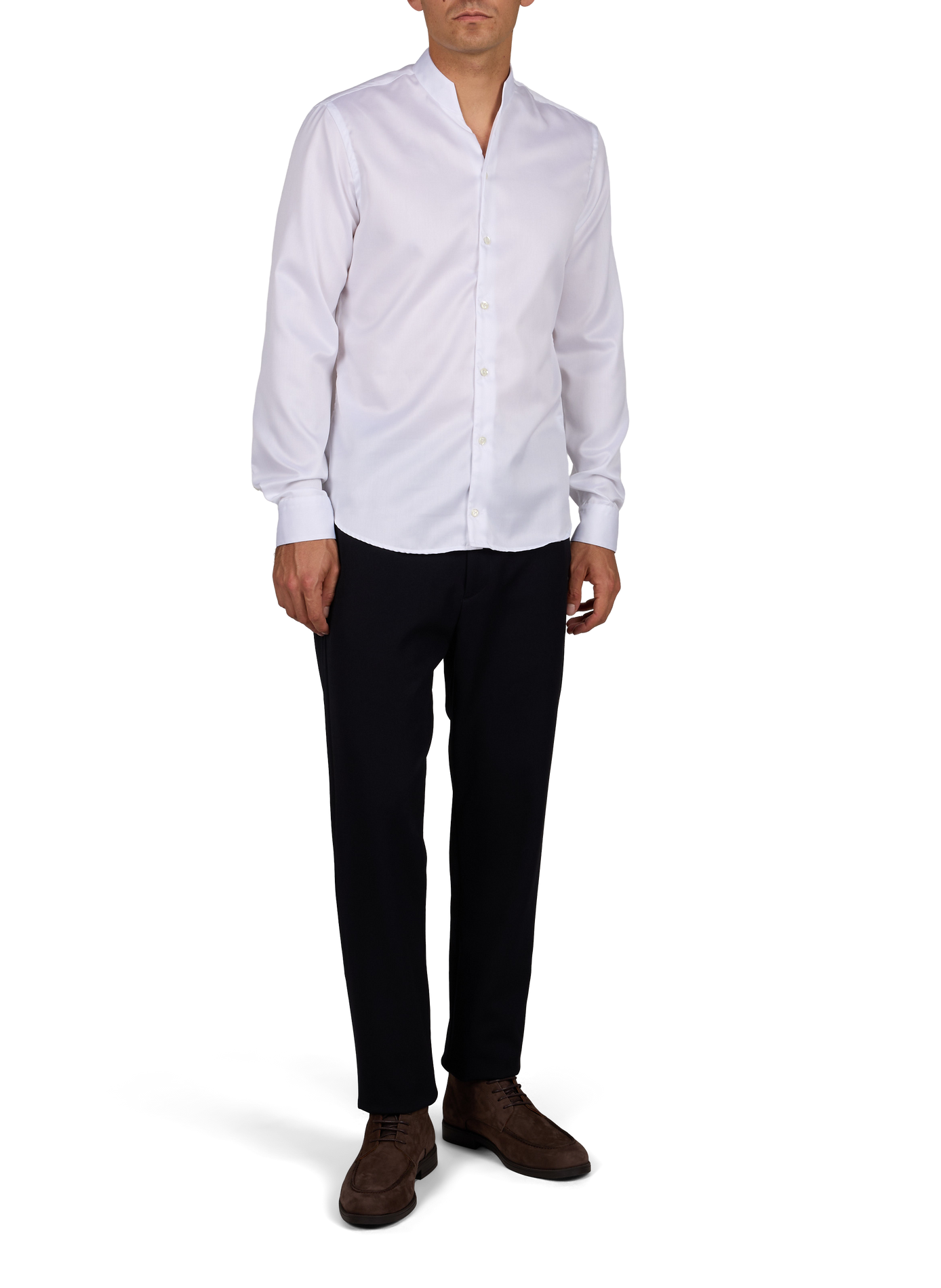 Chemise col classique manches contrastantes en coton VAN LAACK White