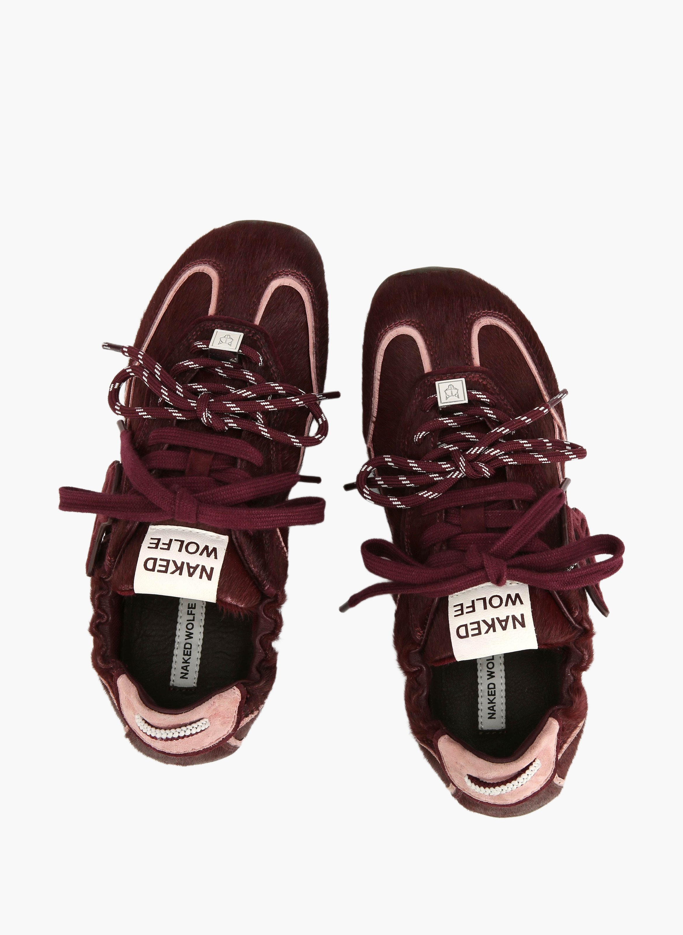 Soul-sneakers van ponyleer NAKED WOLFE Rood