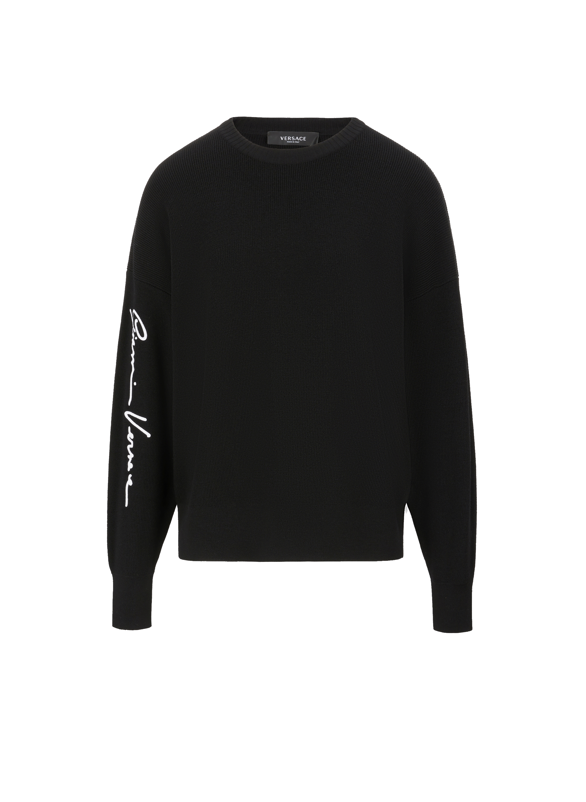 Pull à logo en laine