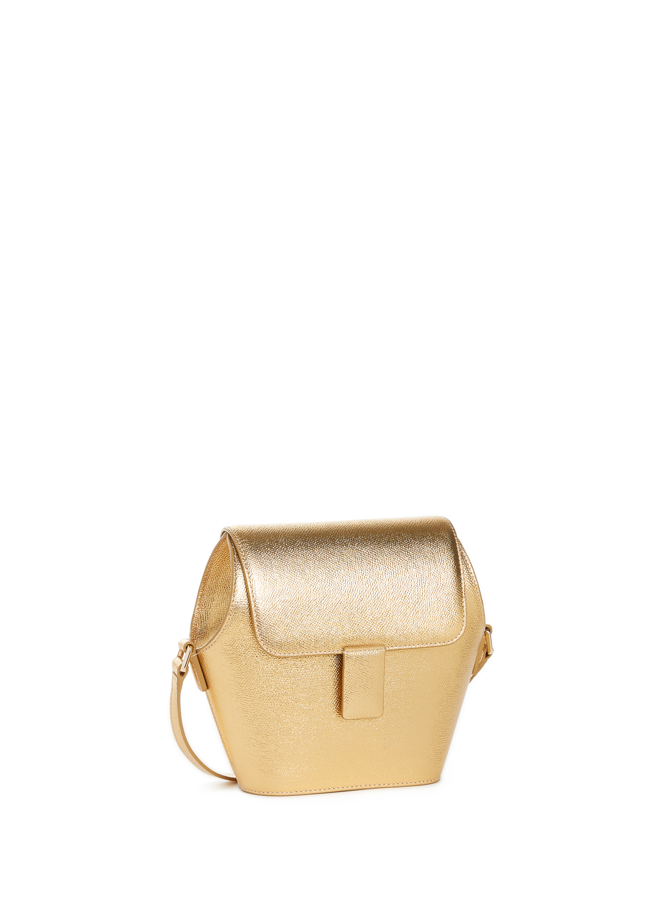 Eudon Choi x Louis Quatorze - Lina metallic grained leather bag EUDON CHOI Golden