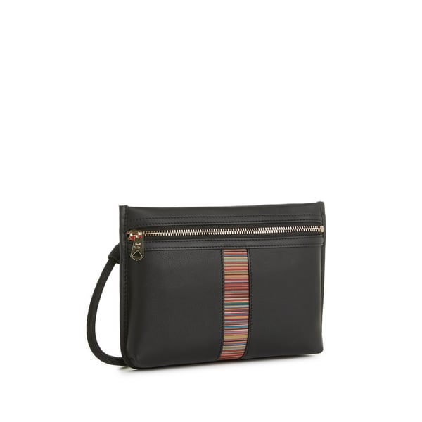Pochette Artist Stripes en cuir