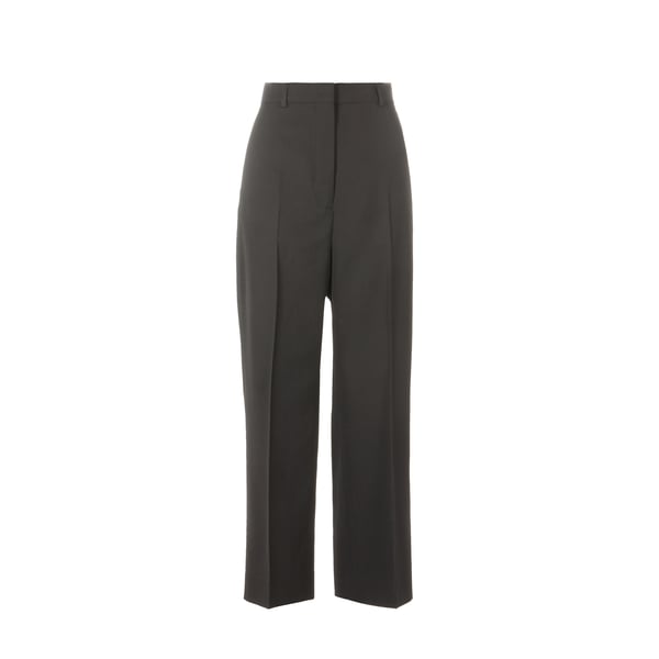 Pantalon de tailleur large en laine mélangée