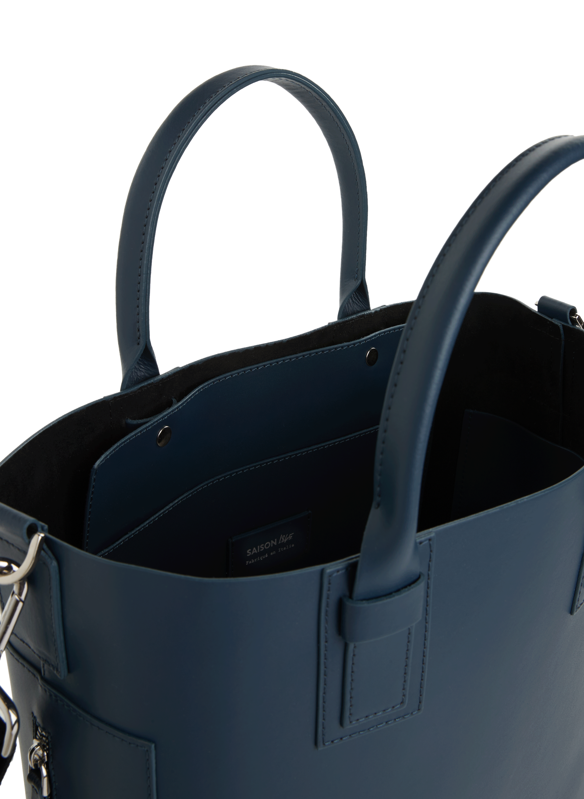 Sac cabas en cuir SAISON 1865 Bleu