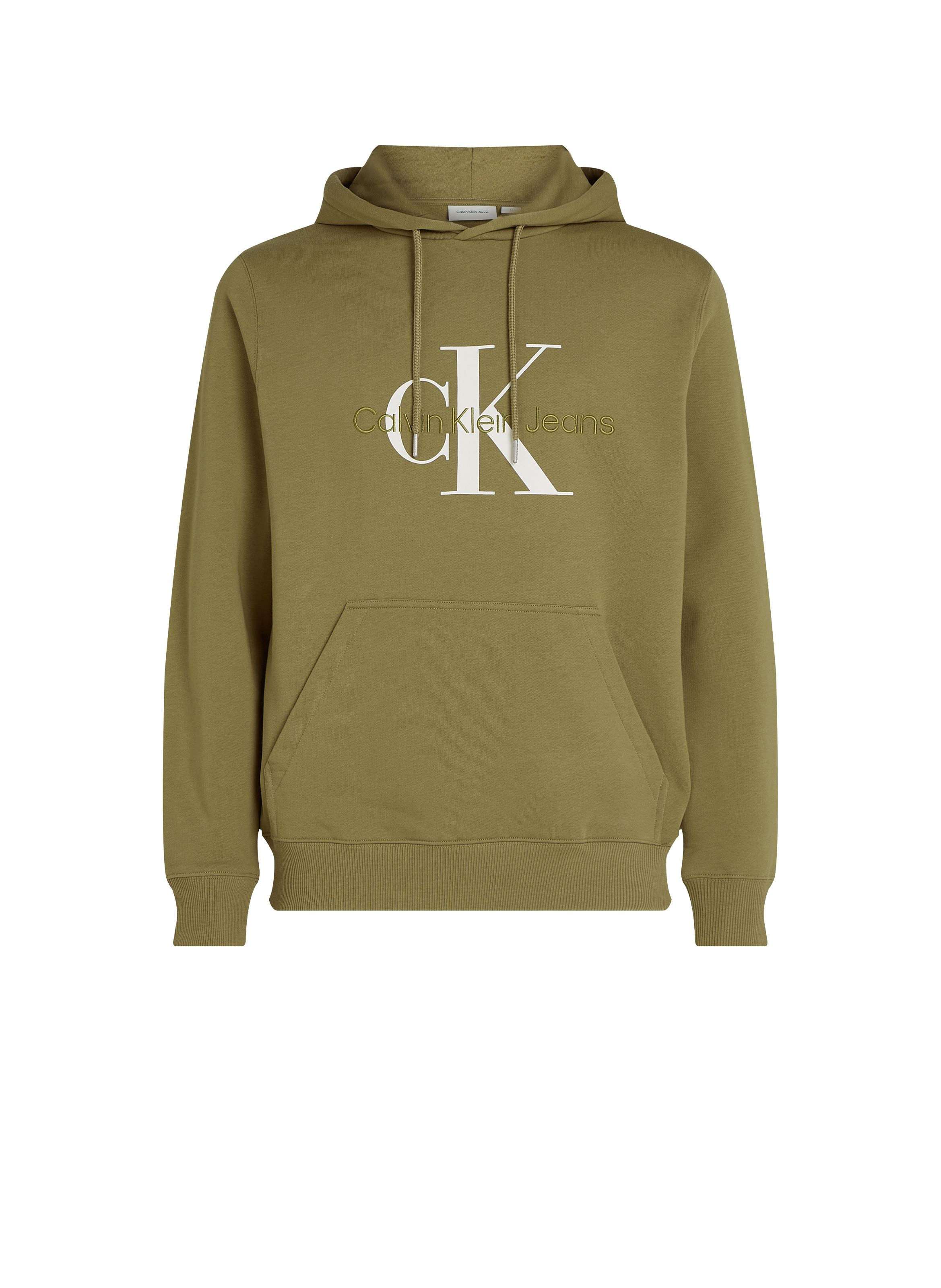 Hoodie en coton CALVIN KLEIN Vert