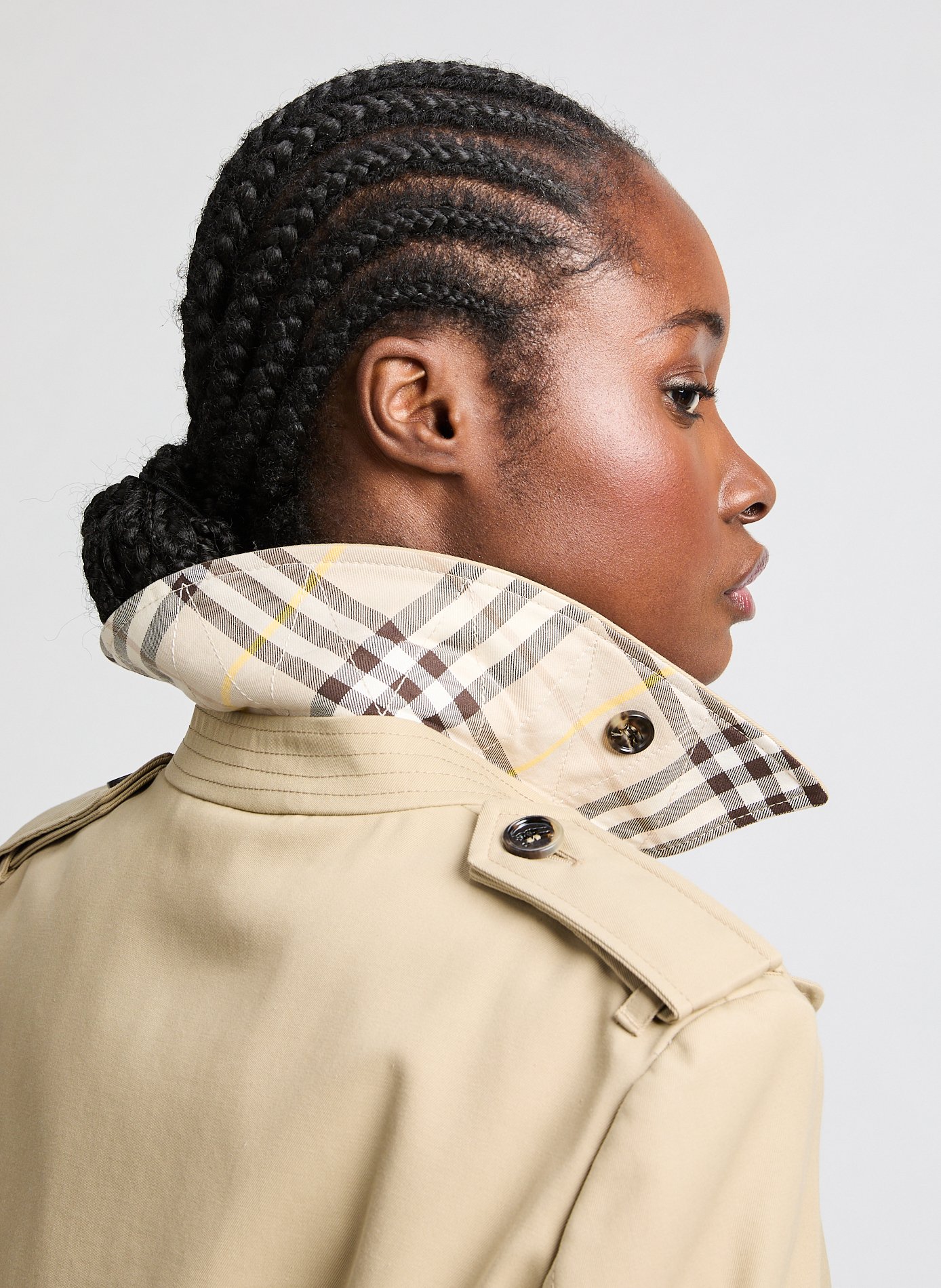 Short slim trench coat BURBERRY Beige