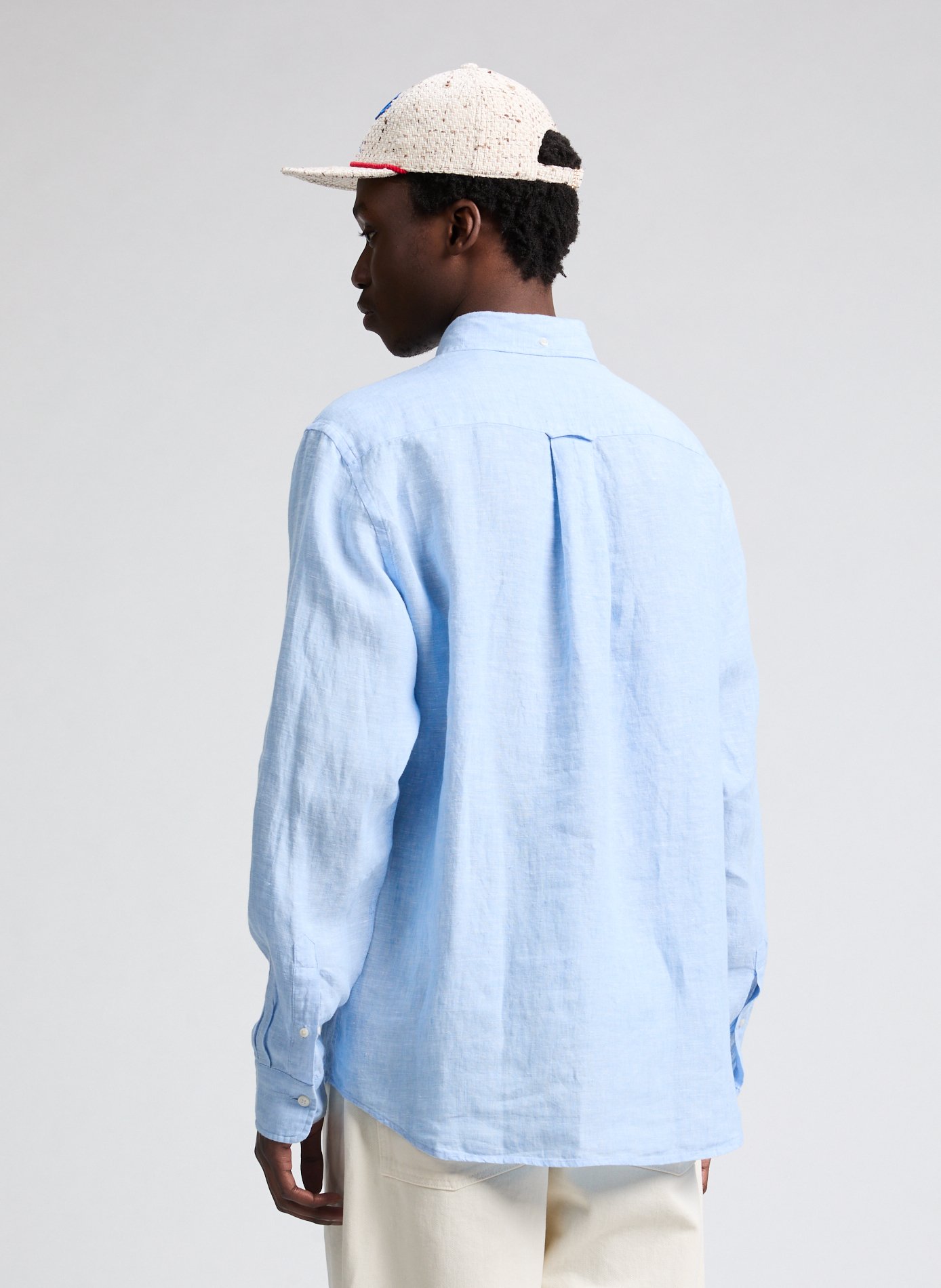 Chemise en lin  Bleu