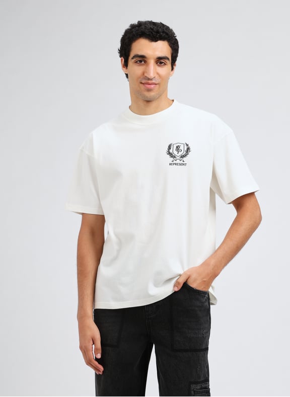 T-shirt à imprimé en coton Blanc by REPRESENT REPRESENT T-shirt à imprimé en coton Blanc
