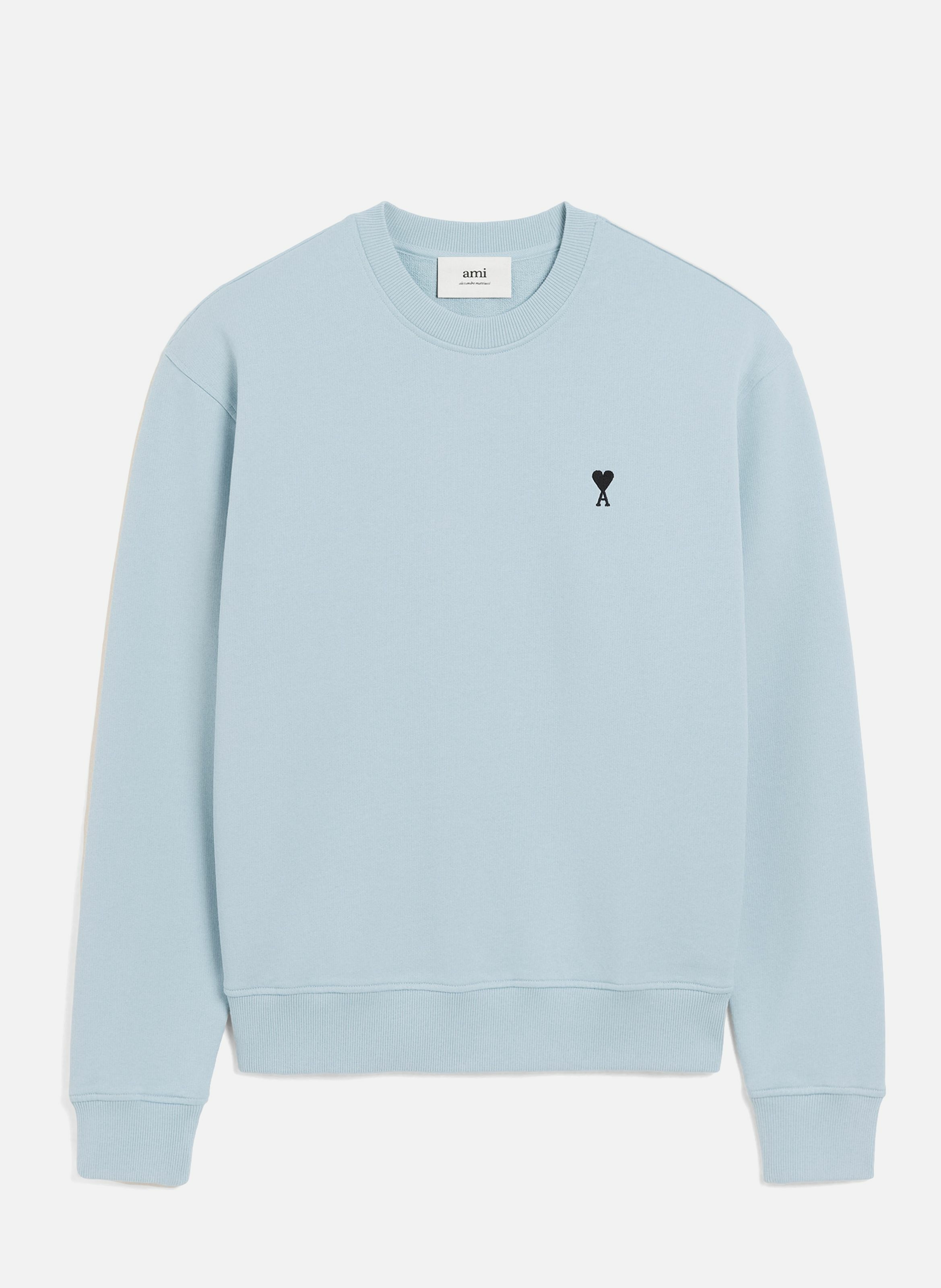 Sweatshirt ami de coeur en coton AMI PARIS Bleu