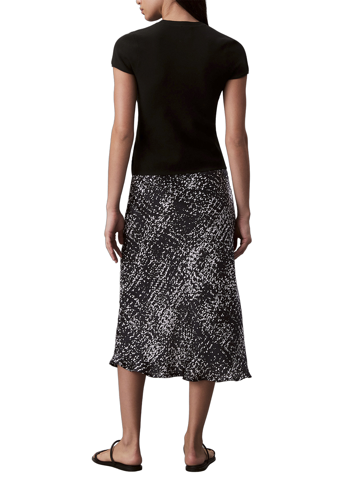 Jupe midi imprimée  CALVIN KLEIN Multicolore