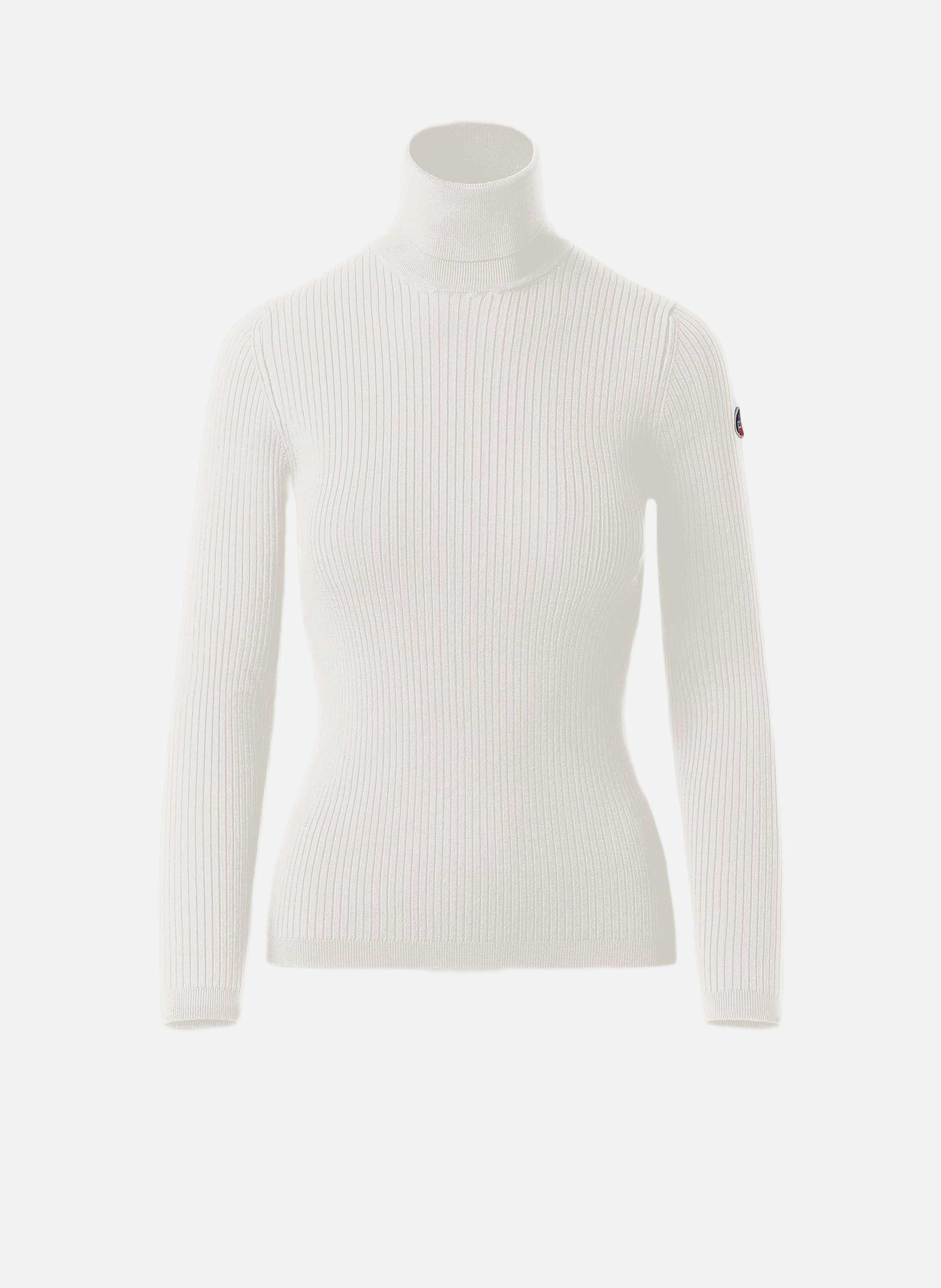 Pull ancelle col roulé coupe regular FUSALP Blanc