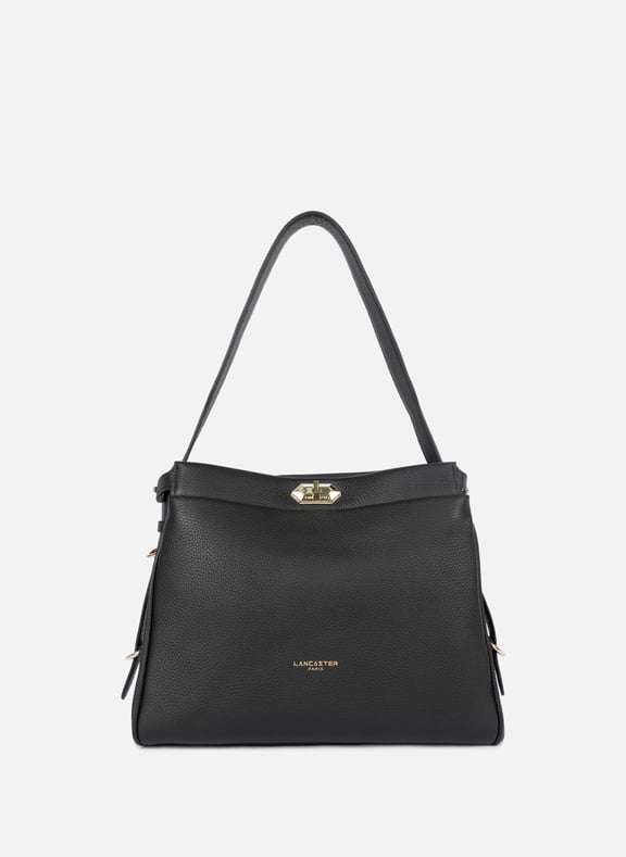 Grand sac hobo - mademoiselle romy Noir by LANCASTER LANCASTER Grand sac hobo - mademoiselle romy Noir