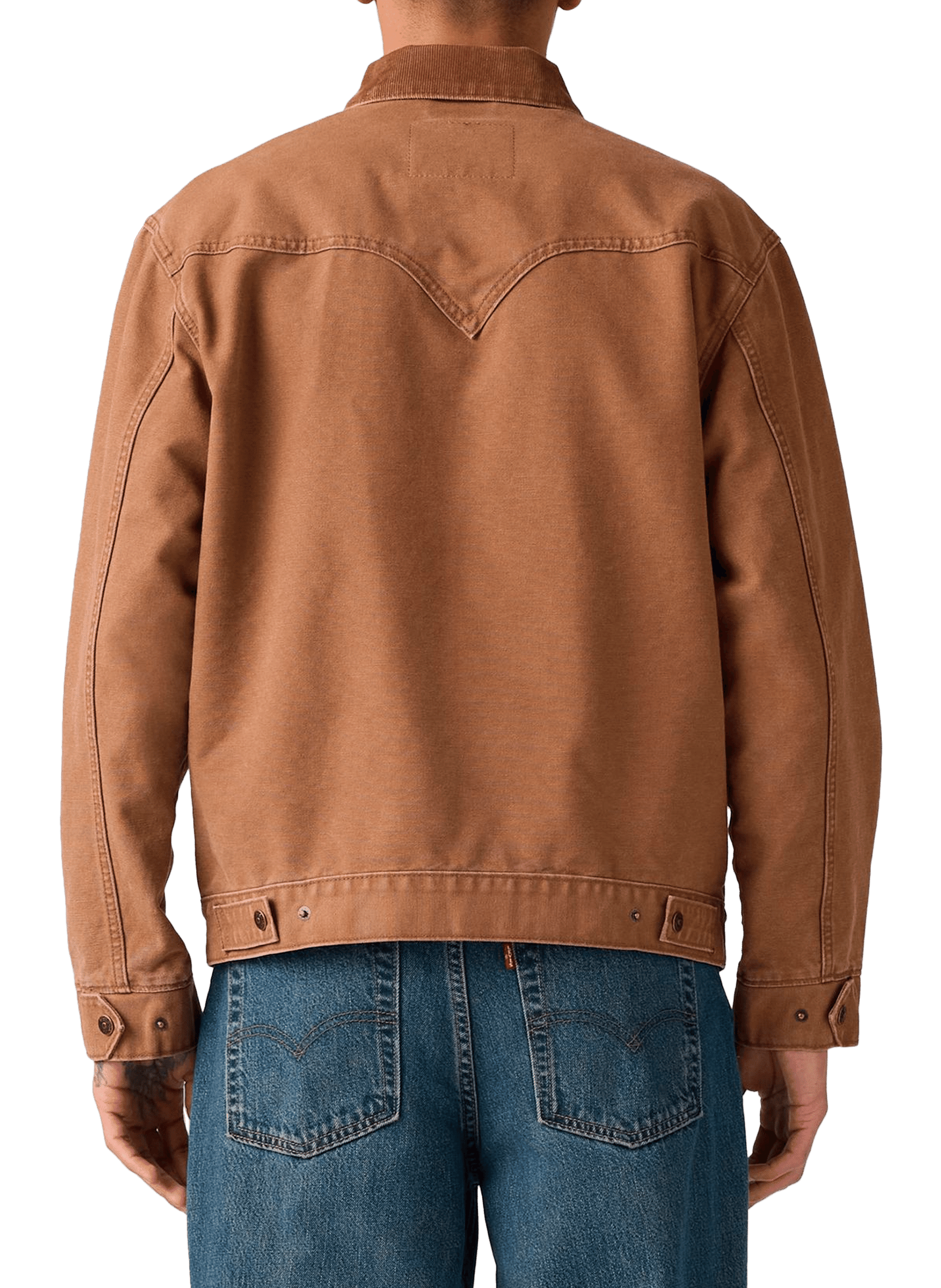 Oversized denim jacket LEVI'S Brown