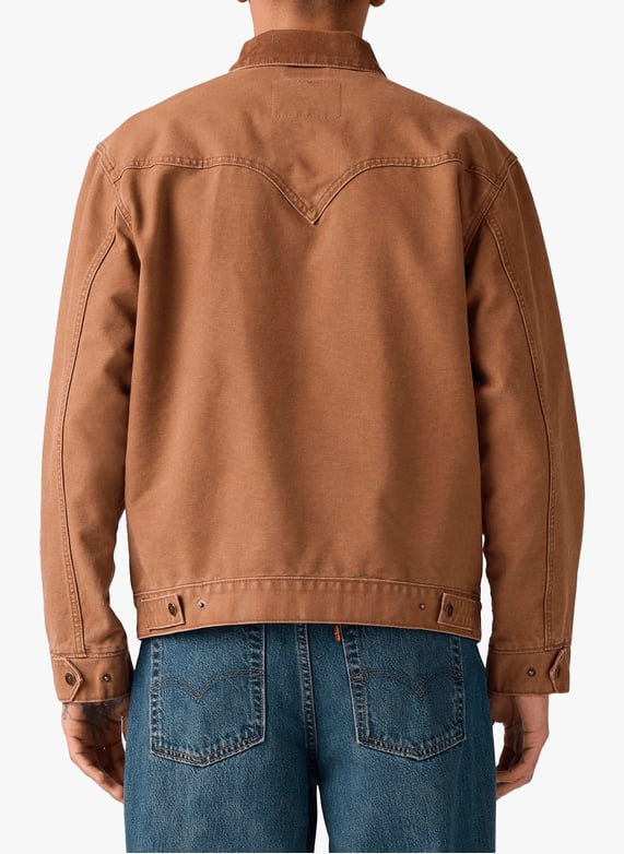 Veste droite col classique en coton | Marron by LEVI'S Veste droite col classique en coton Marron