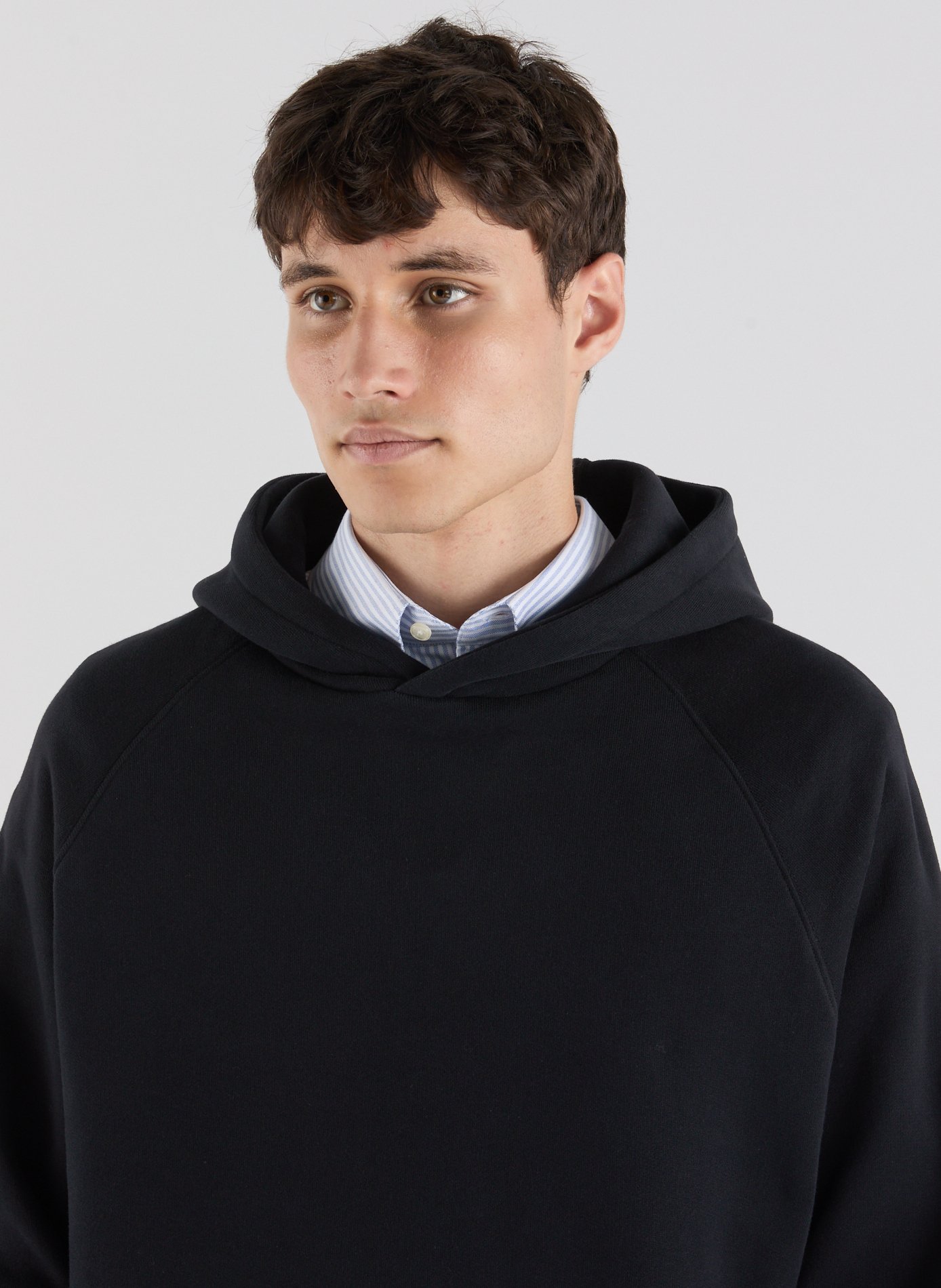 Cotton fleece-blend hoodie SAISON 1865 Black