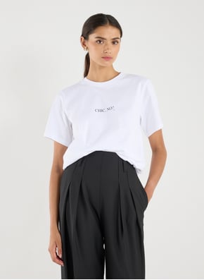 T-shirt à motif en coton VICTORIA BECKHAM T-shirt à motif en coton VICTORIA BECKHAM