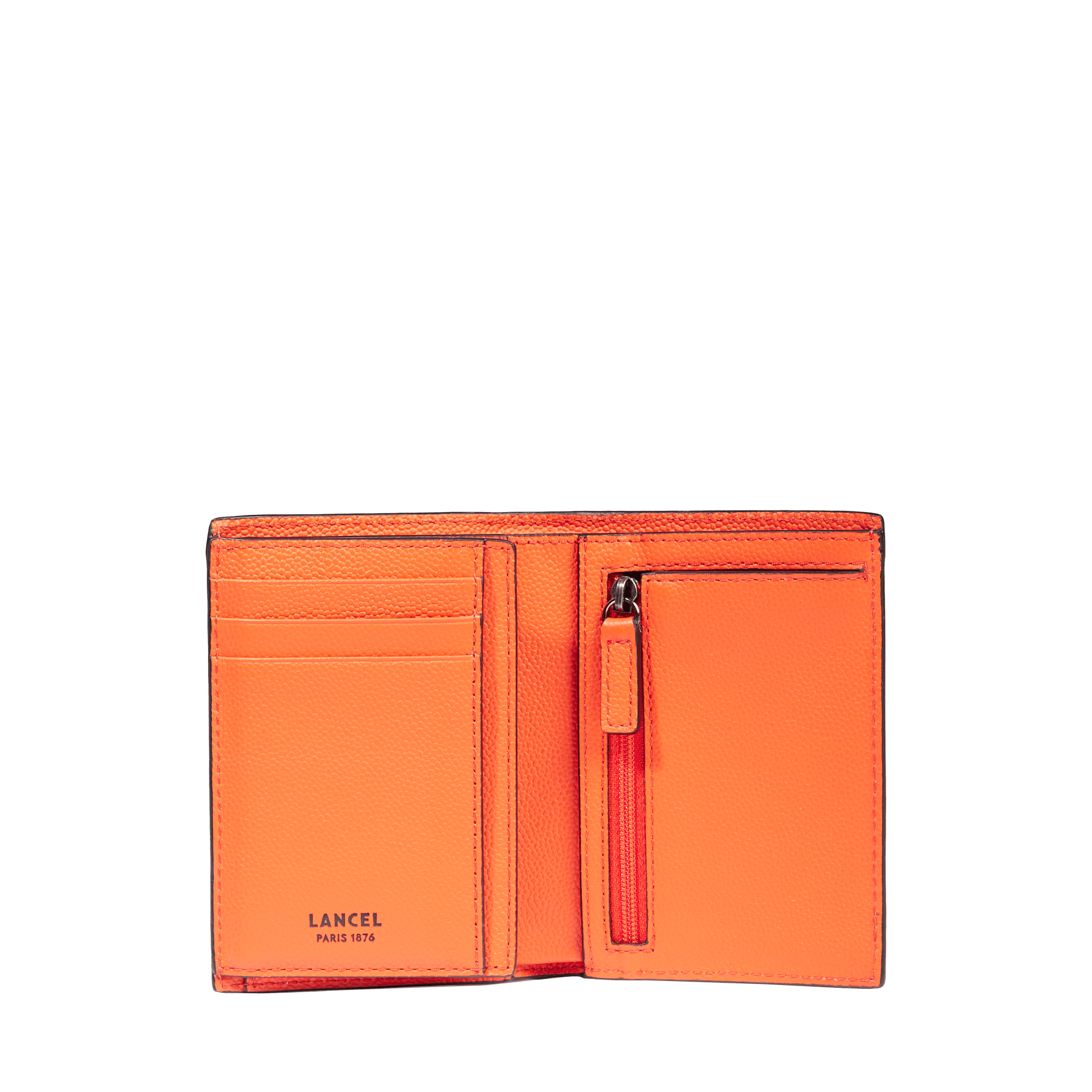 Portefeuille européen charlie de lancel en cuir LANCEL Orange