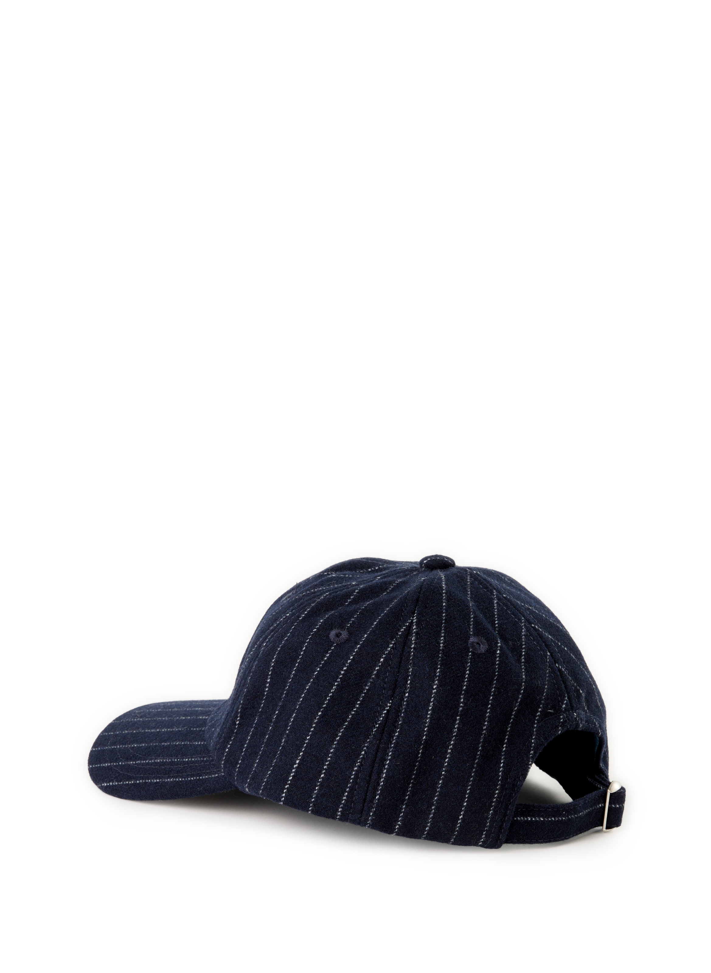 Striped cap with curved visor in cotton FACONNABLE Blue