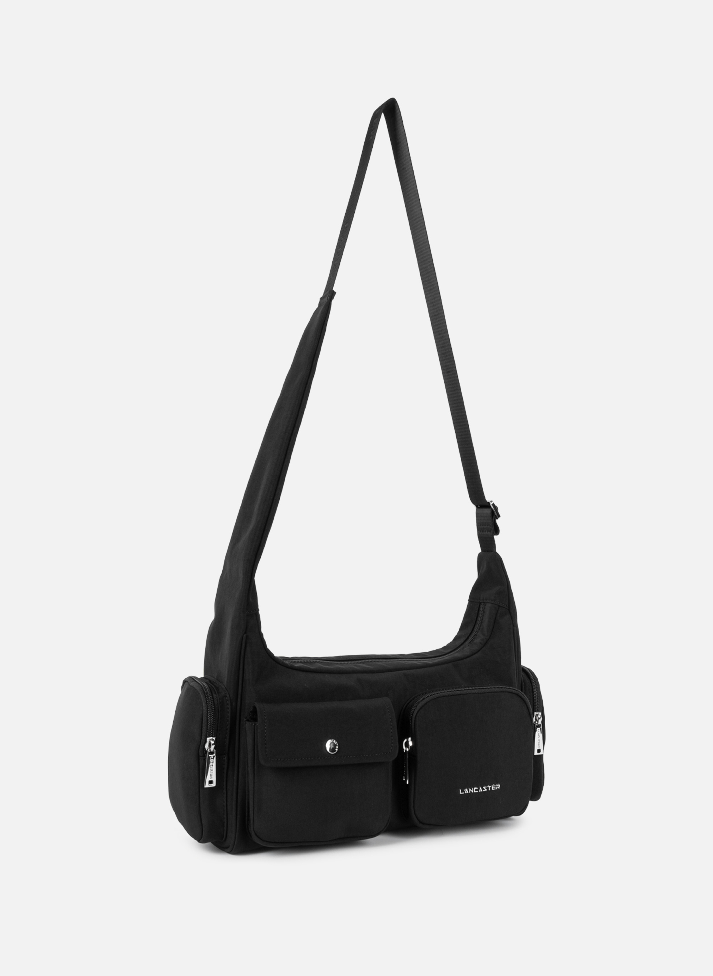 Sac besace - basic pocket Noir