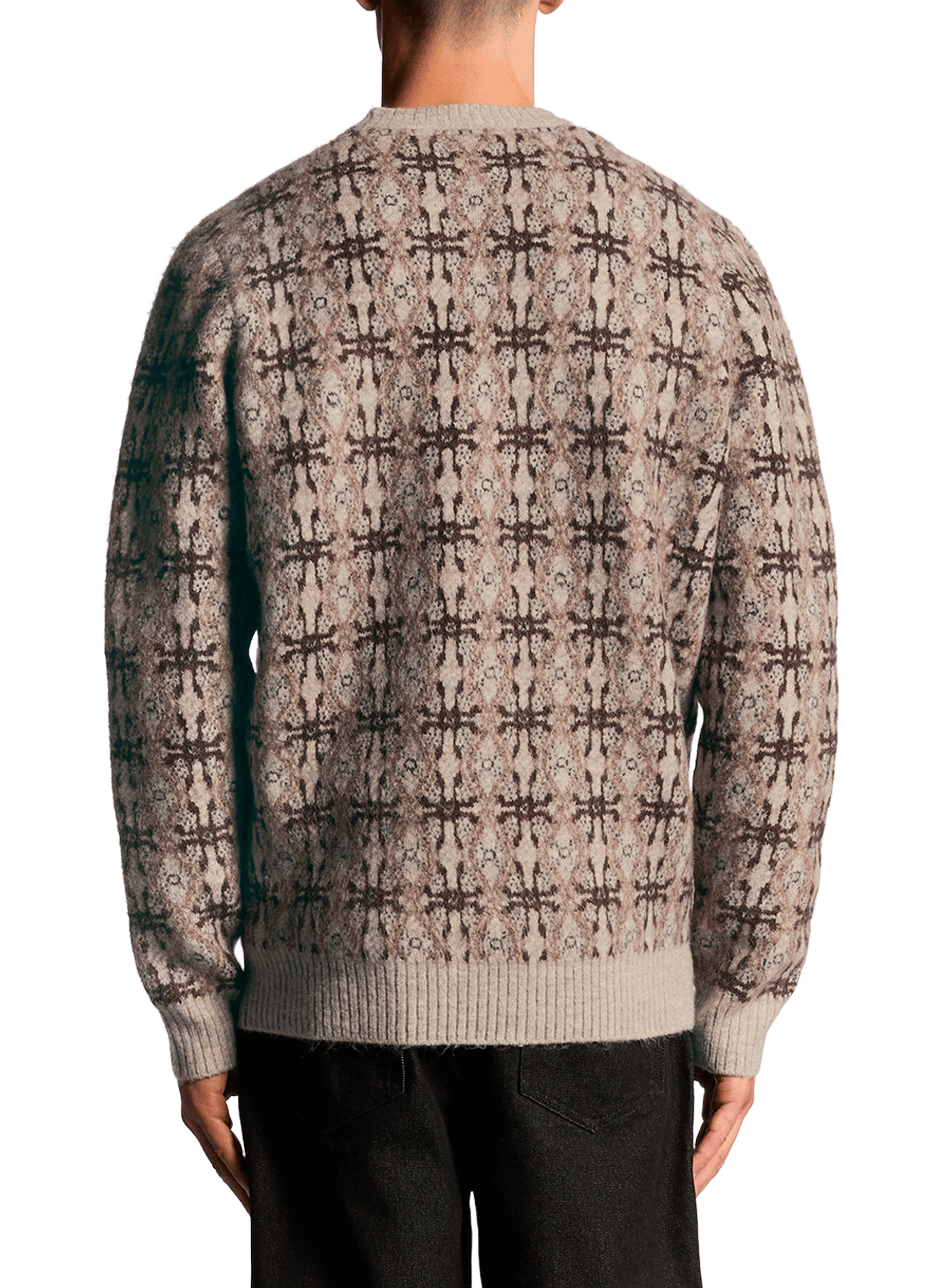 Pull à imprimé LYLE & SCOTT Gris