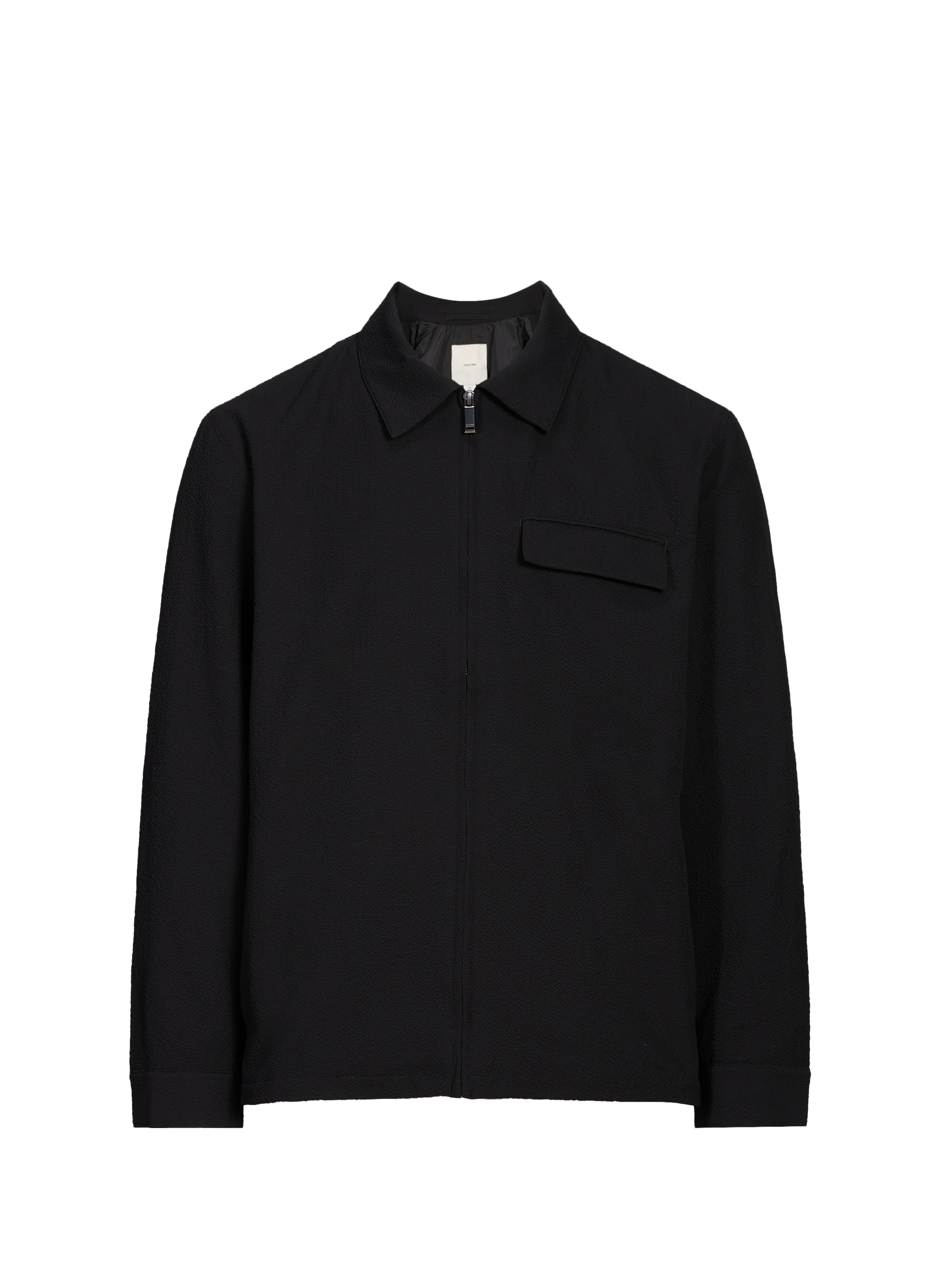 Blouson texturé col classique CALVIN KLEIN Noir