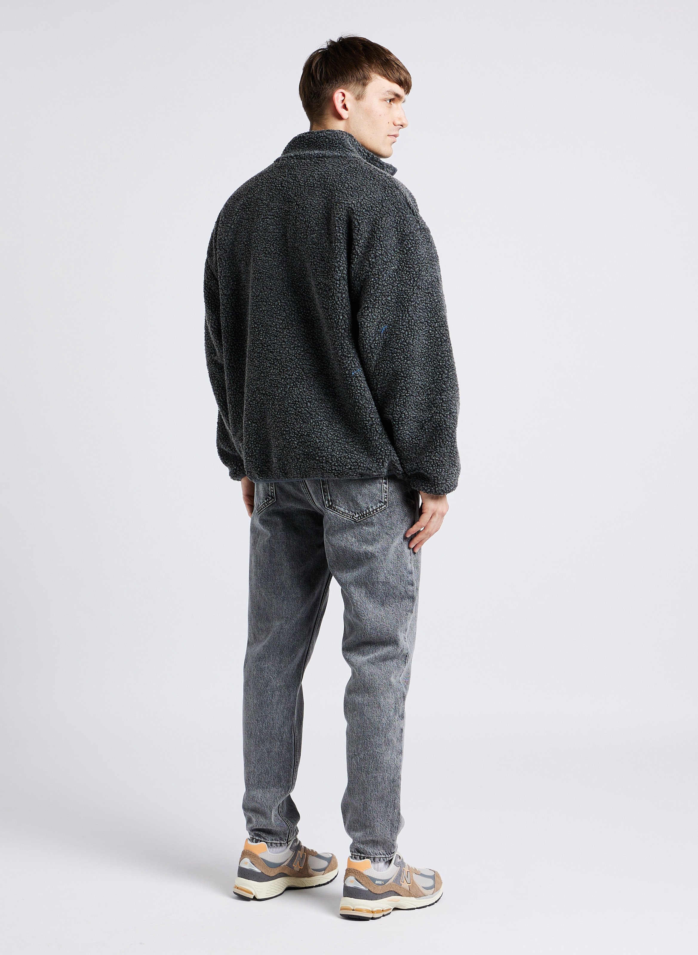 Veste col montant en sherpa hoktown AMERICAN VINTAGE Gris