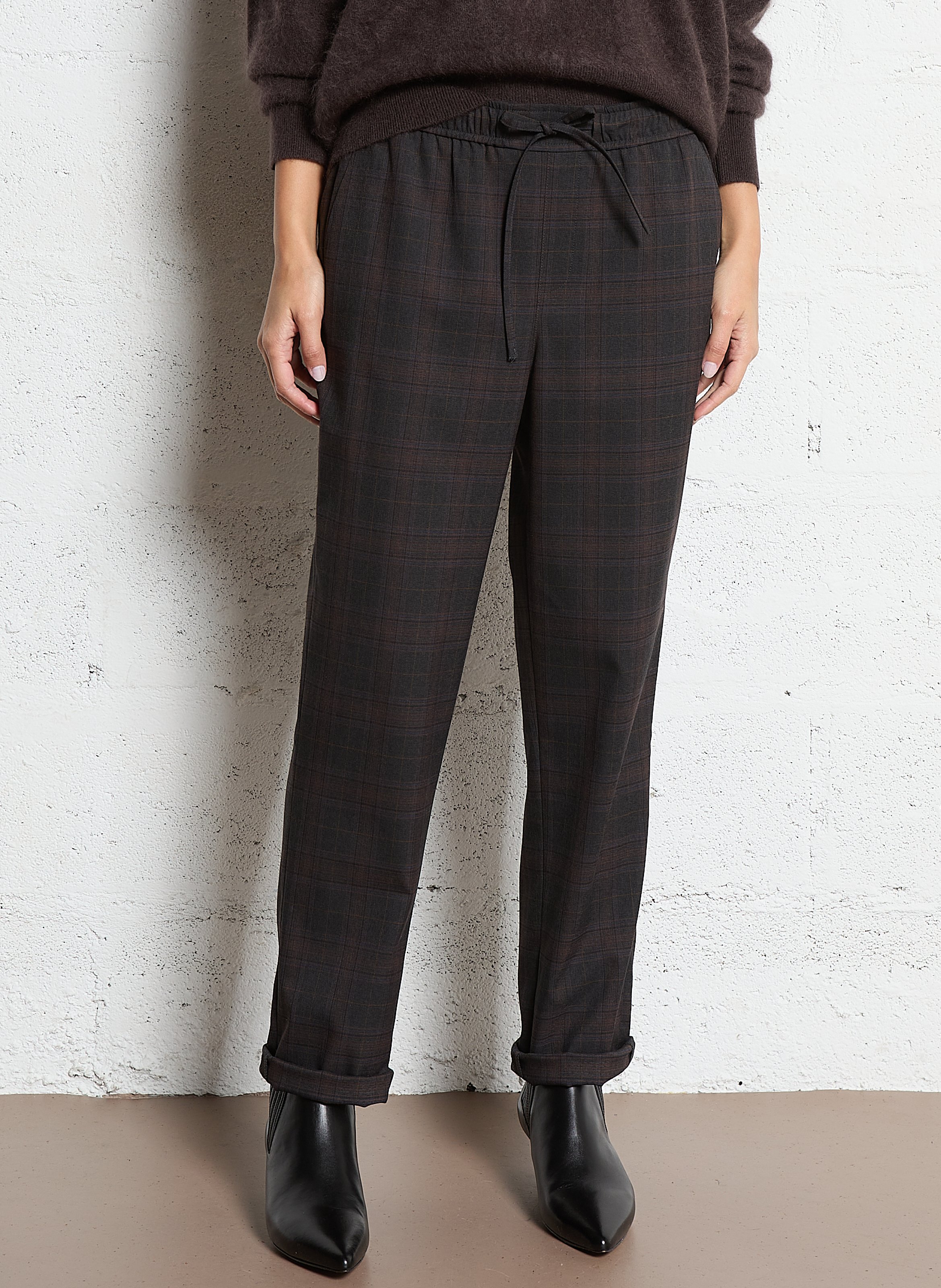 Pantalon droit imprimé charmant MAISON 123 Gris